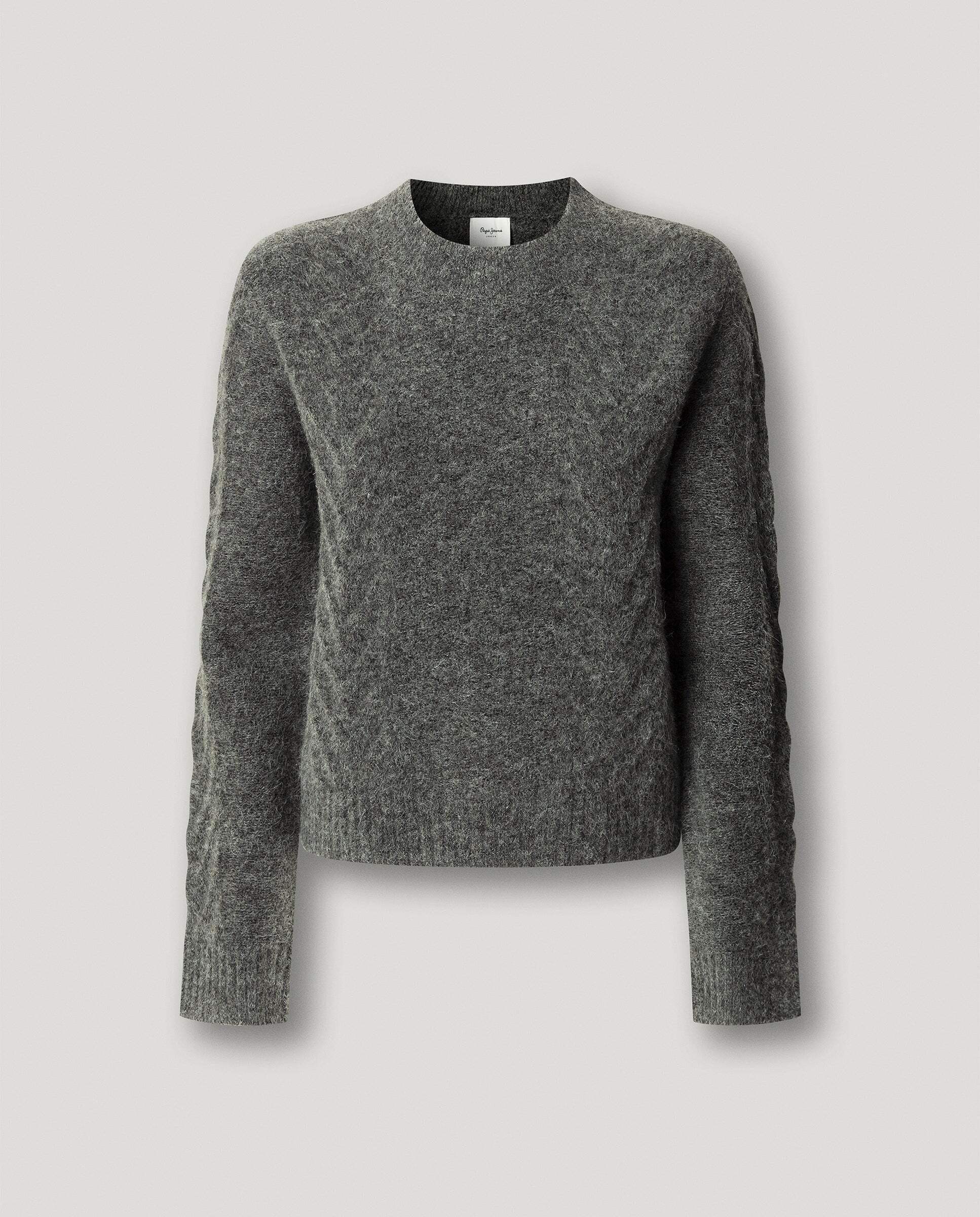 Jersey cuello redondo con lana - Pepe Jeans - Gris Gris-7