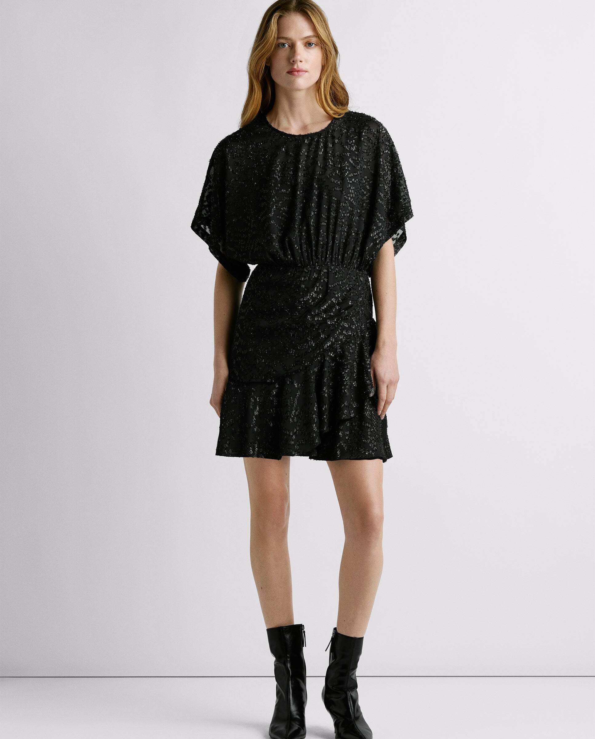 Pepe Jeans - Vestido corto de mujer detalles metalizados.
