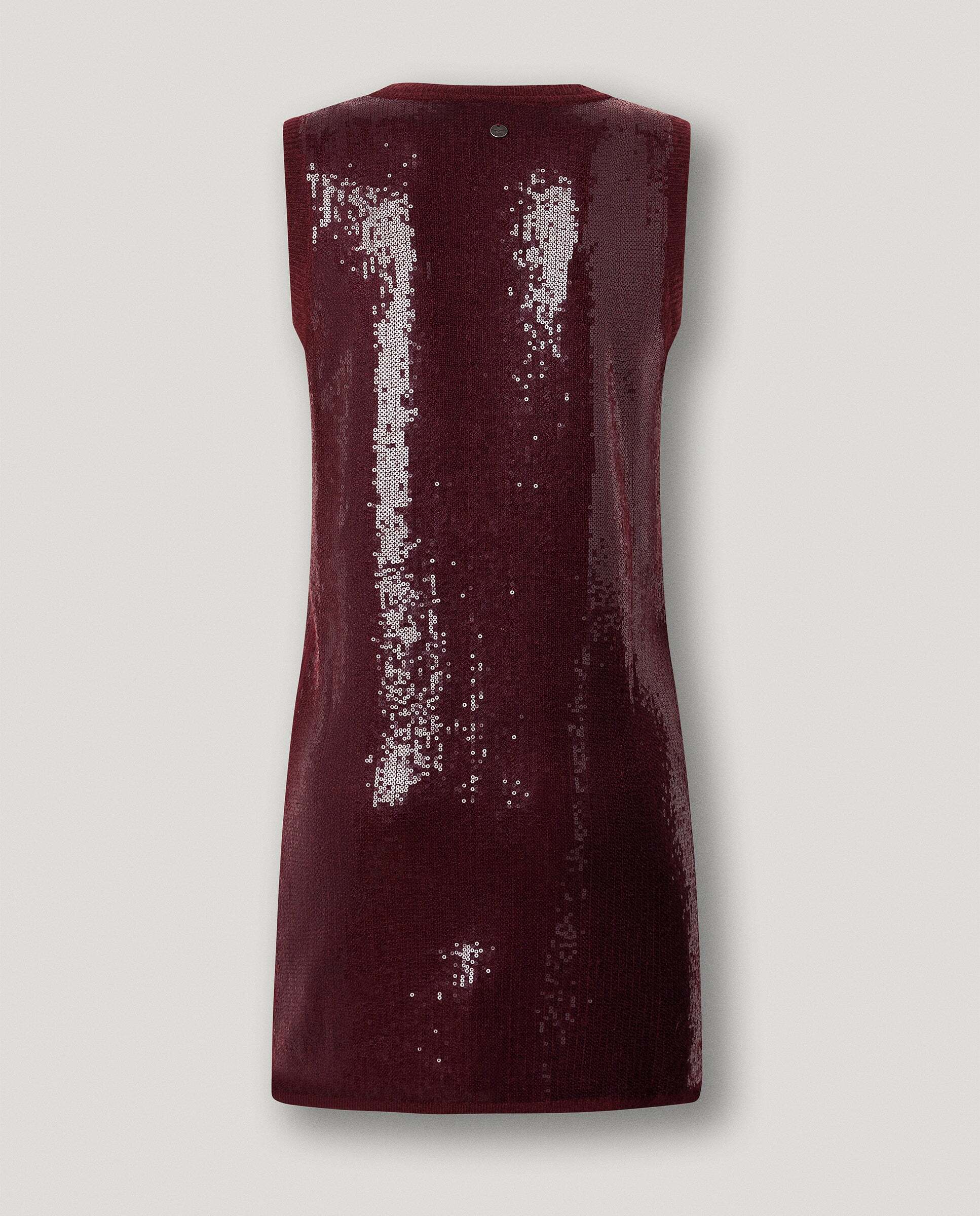 Vestido corto de mujer de lentejuelas - Pepe Jeans - Rojo Rojo-8