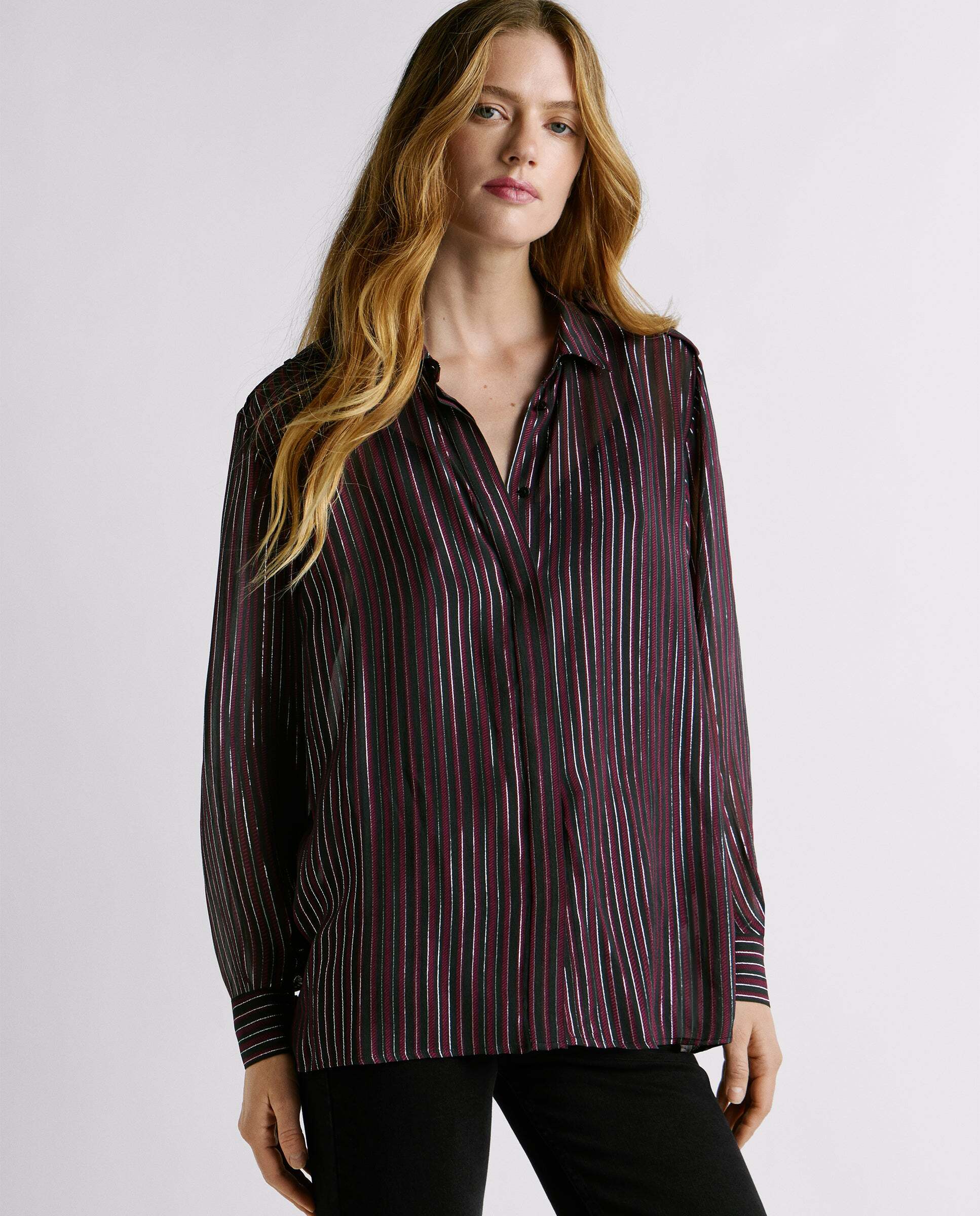 Pepe Jeans - W11 - camisa de mujer fluida de rayas.