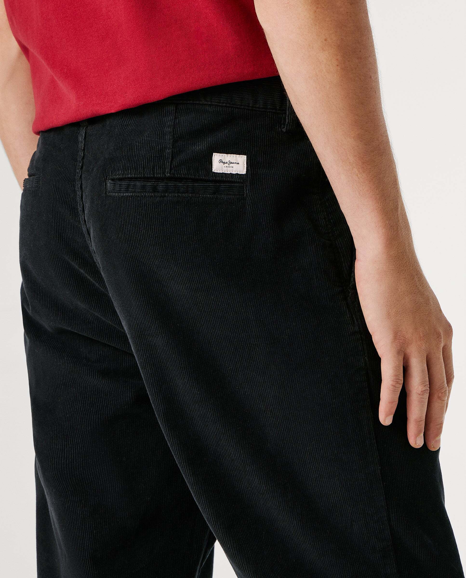 Pantalón chino de hombre fit regular - Pepe Jeans - Negro Negro-5