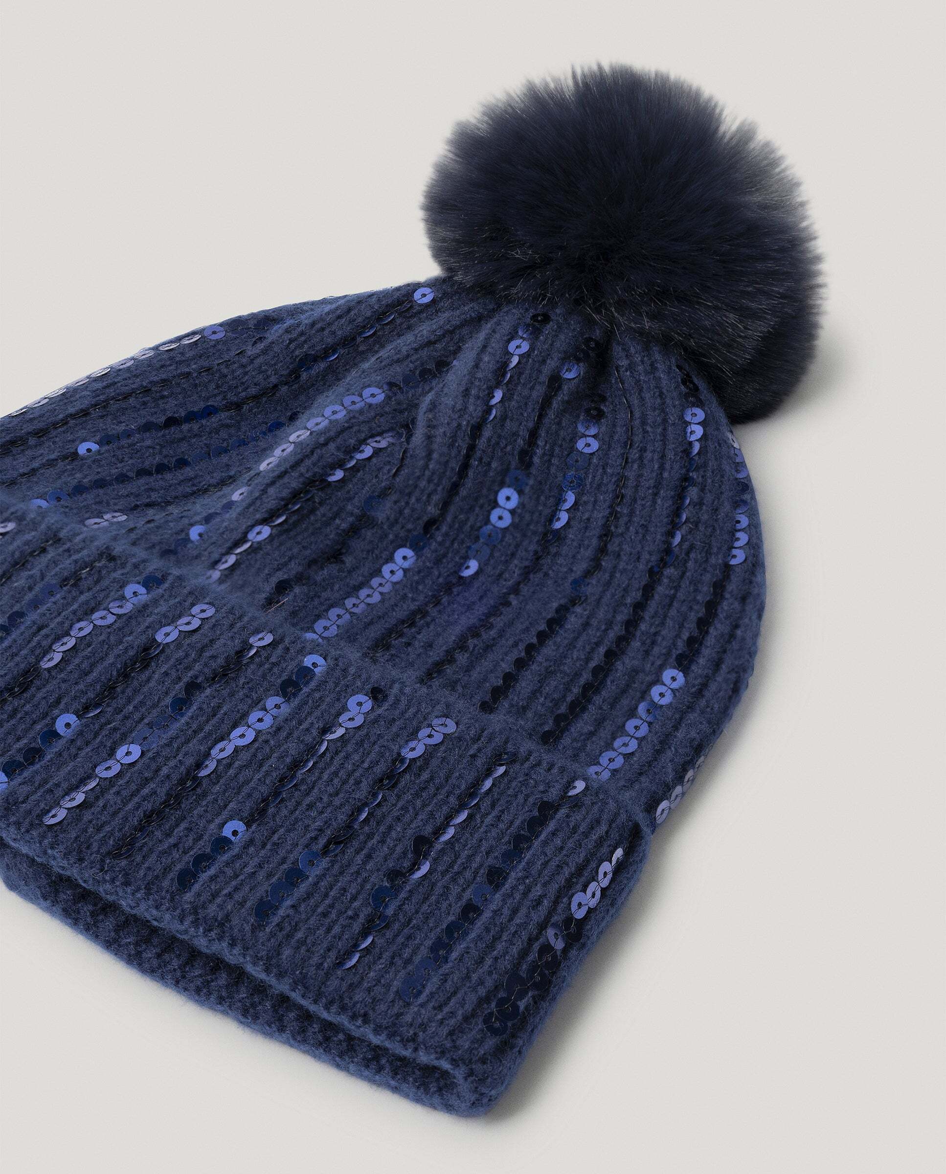 Conjunto de bufanda, gorros y guantes lentejuelas - Pepe Jeans - Azul Azul-4