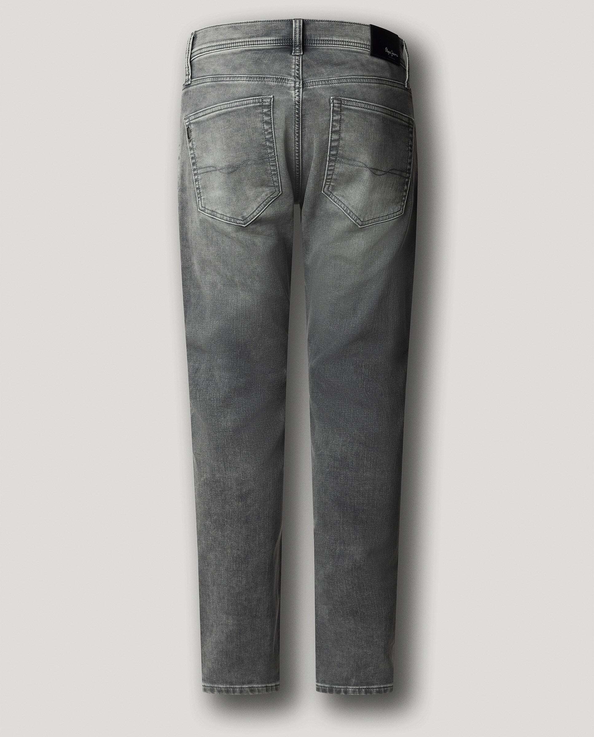 Track- jeans fit slim y tiro regular - Pepe Jeans - Gris Gris-9