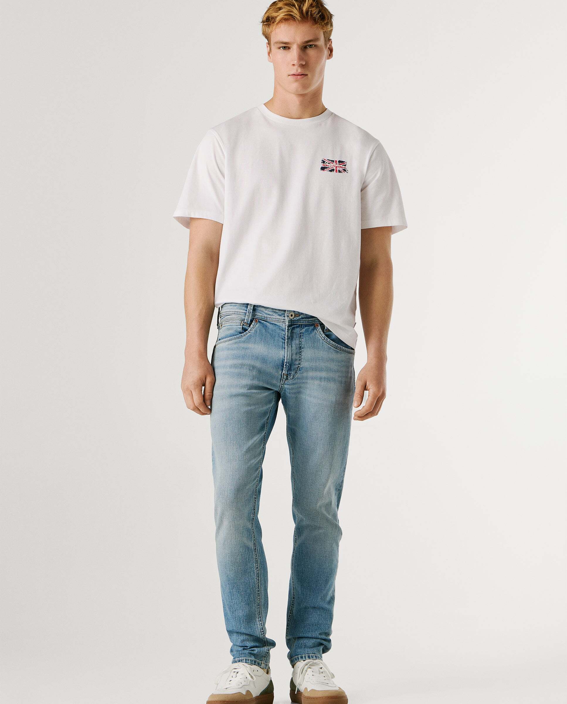 Spike - Pepe Jeans - jeans fit taper y tiro regular - Azul Azul-2