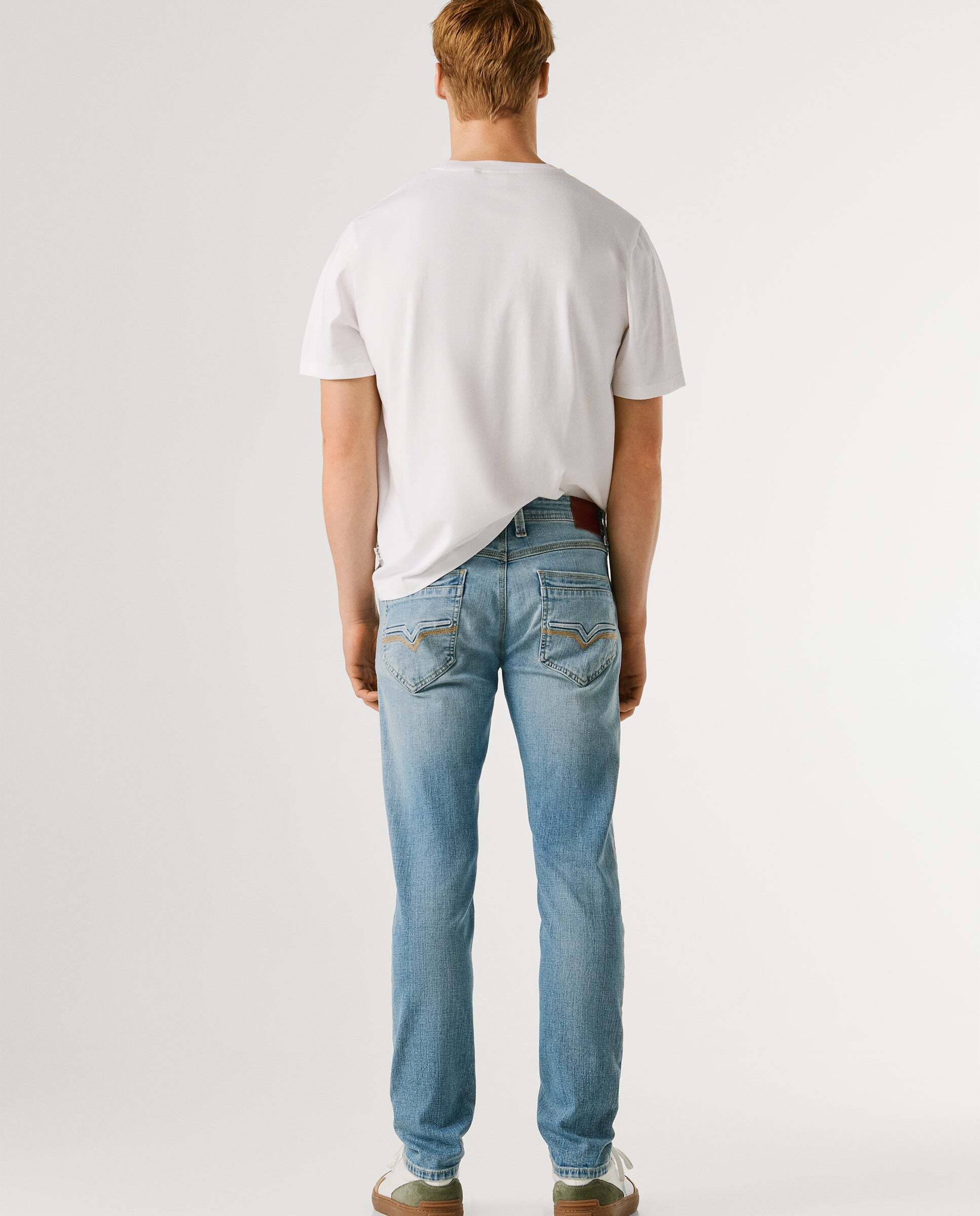 Spike - Pepe Jeans - jeans fit taper y tiro regular - Azul Azul-4