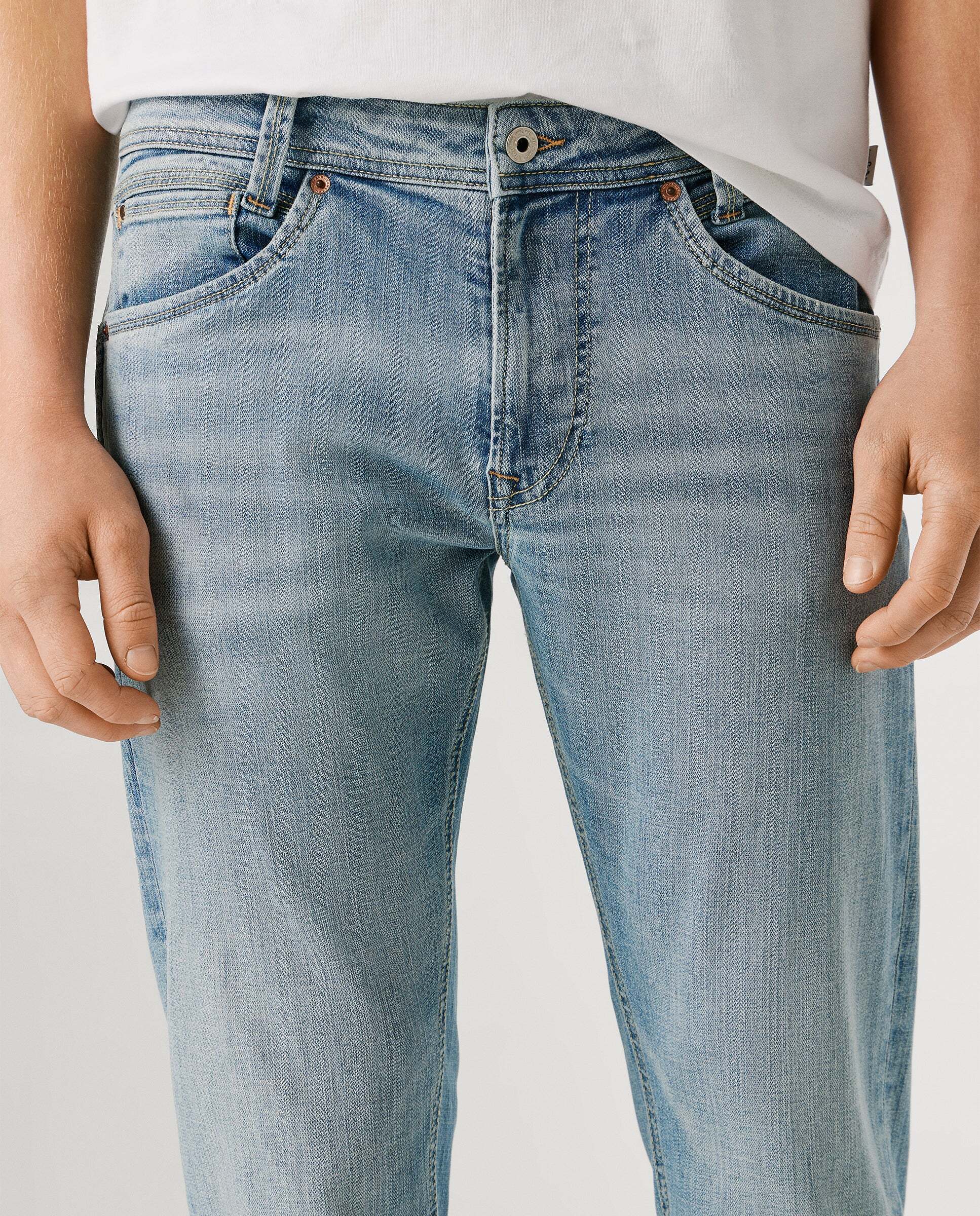 Spike - Pepe Jeans - jeans fit taper y tiro regular - Azul Azul-5