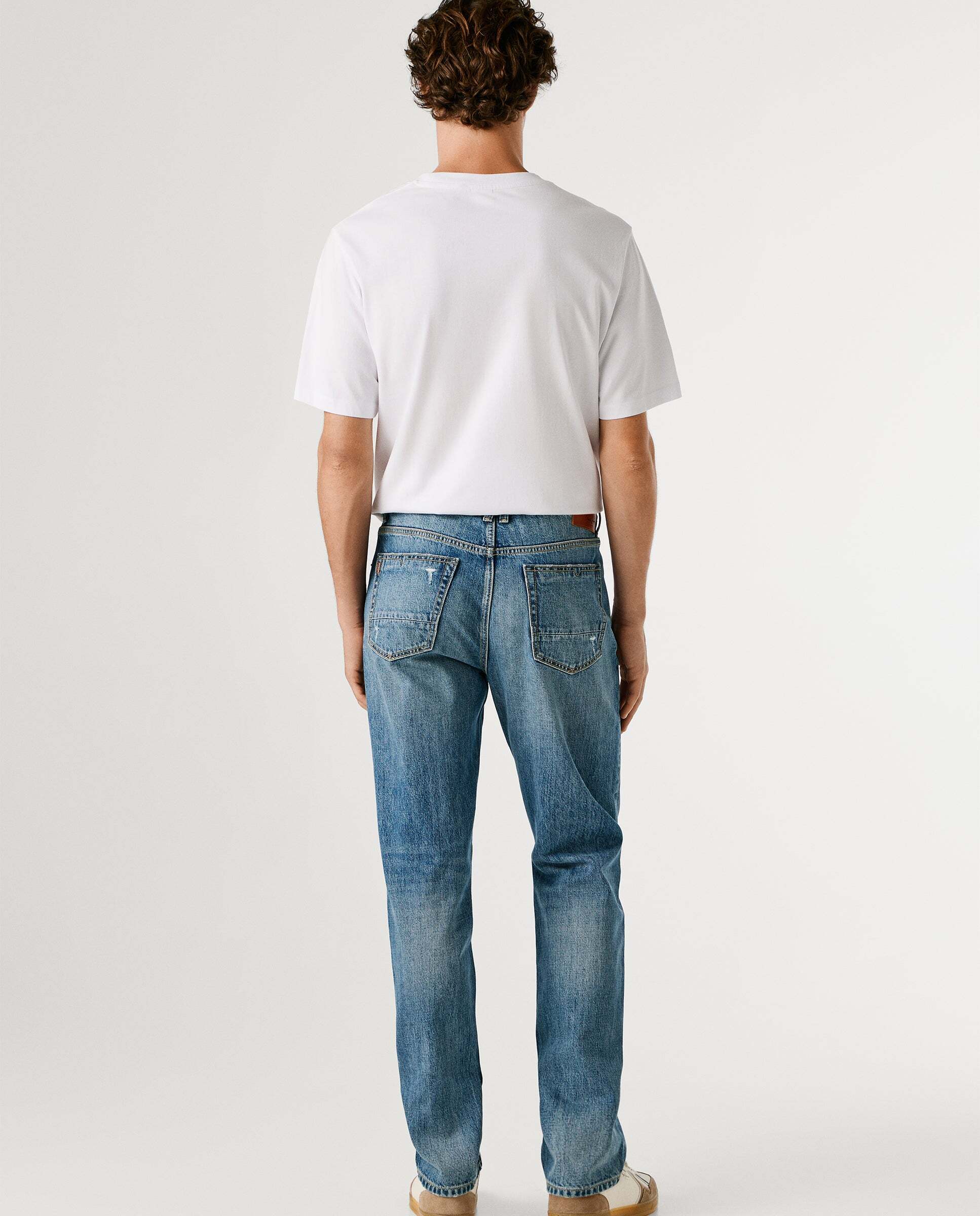 Imagen 3 de Byron - jeans fit recto y tiro regular - Azul Azul