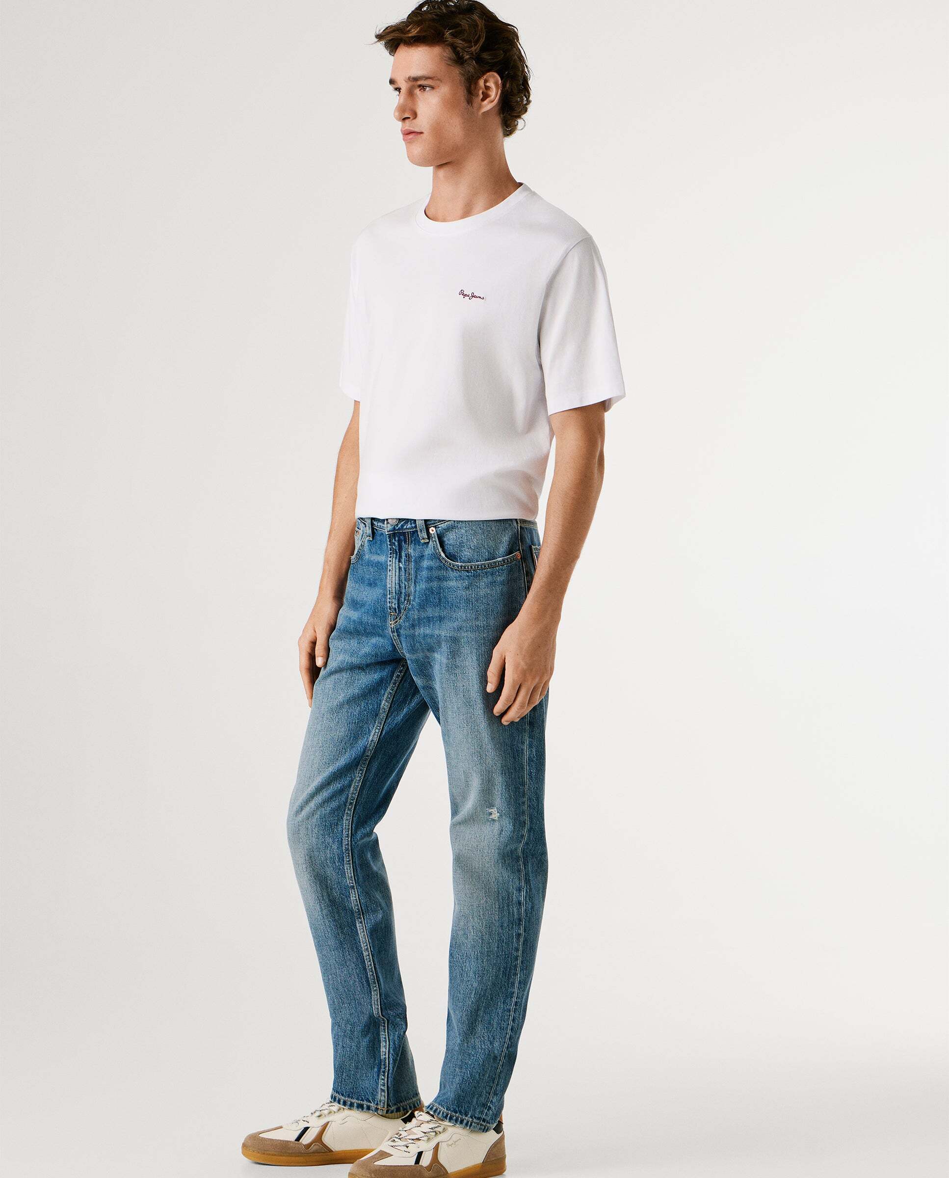 Imagen 6 de Byron - jeans fit recto y tiro regular - Azul Azul