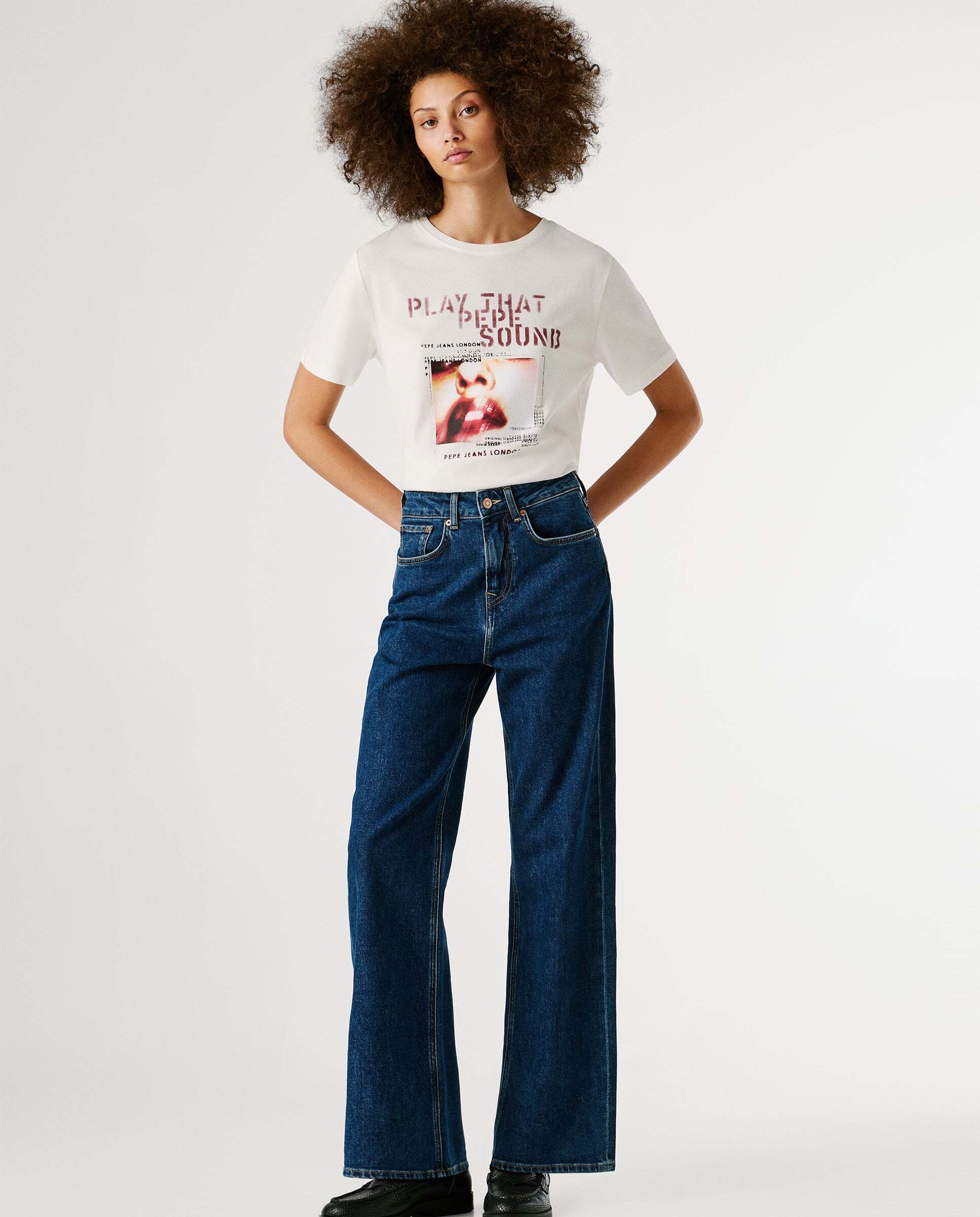 Pepe Jeans - Jeans fit recto y tiro alto - lexa.