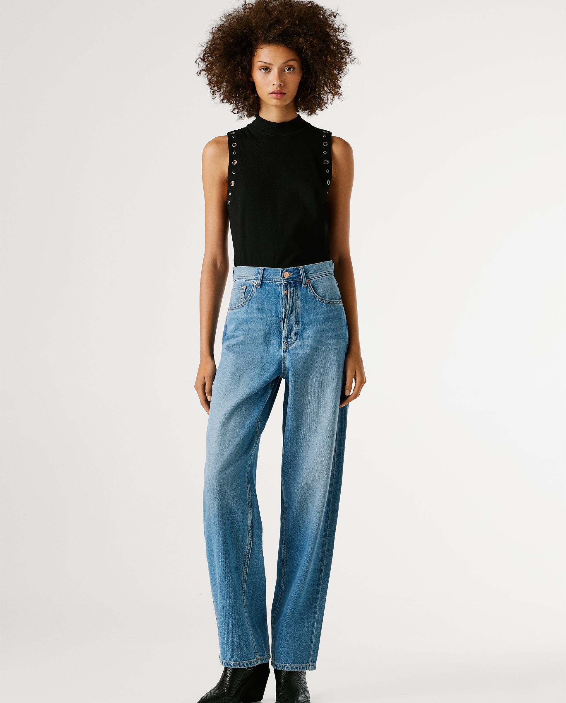 Pepe Jeans - Vaquero de mujer fit loose y tiro alto.