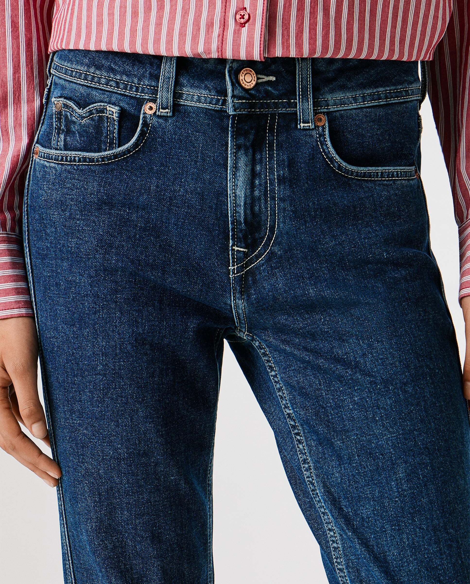 Vaquero de mujer fit bootcut y tiro medio - Pepe Jeans - Azul Azul-4