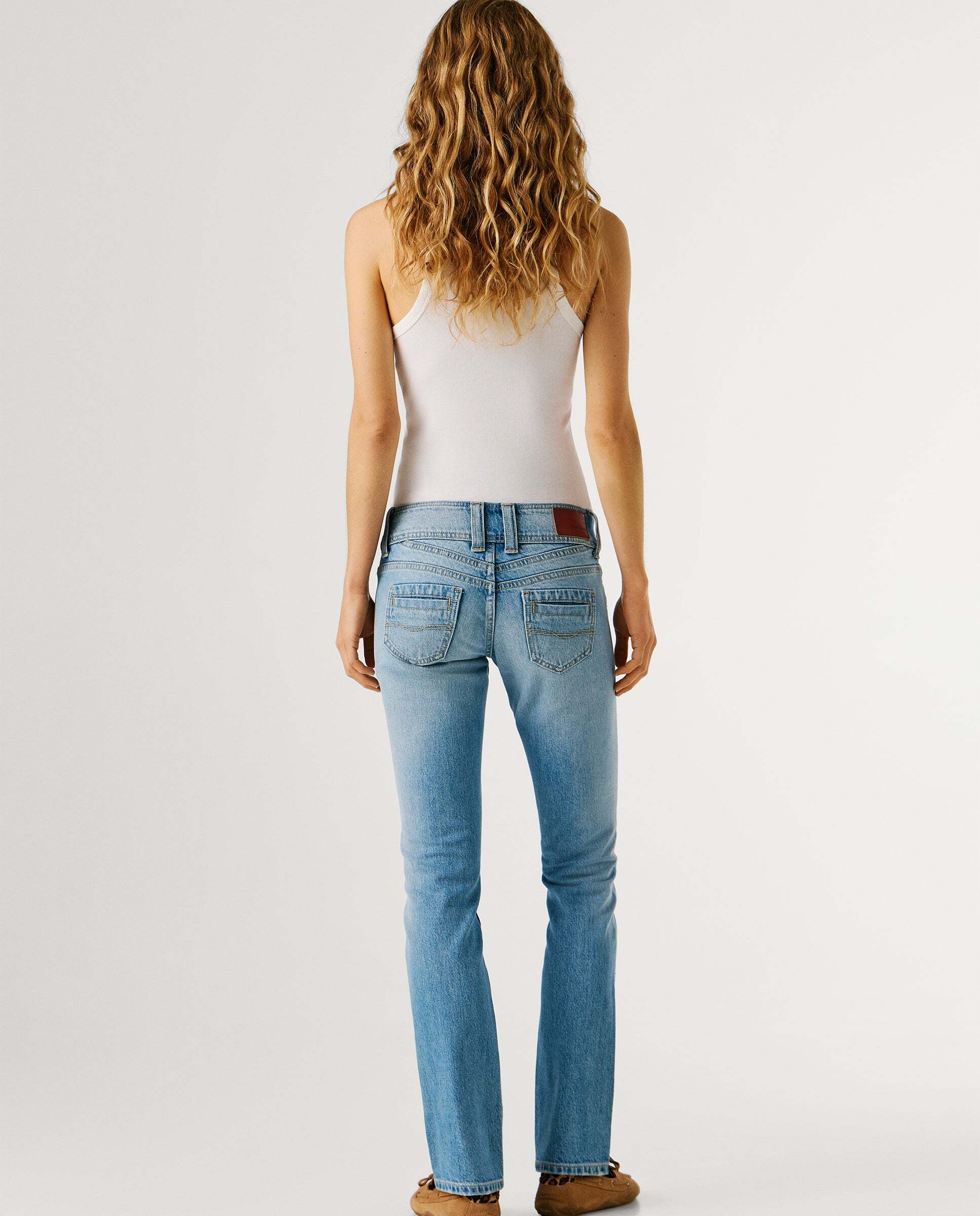 Iconic gen - Pepe Jeans - jeans fit slim y tiro medio - Gris Gris-3