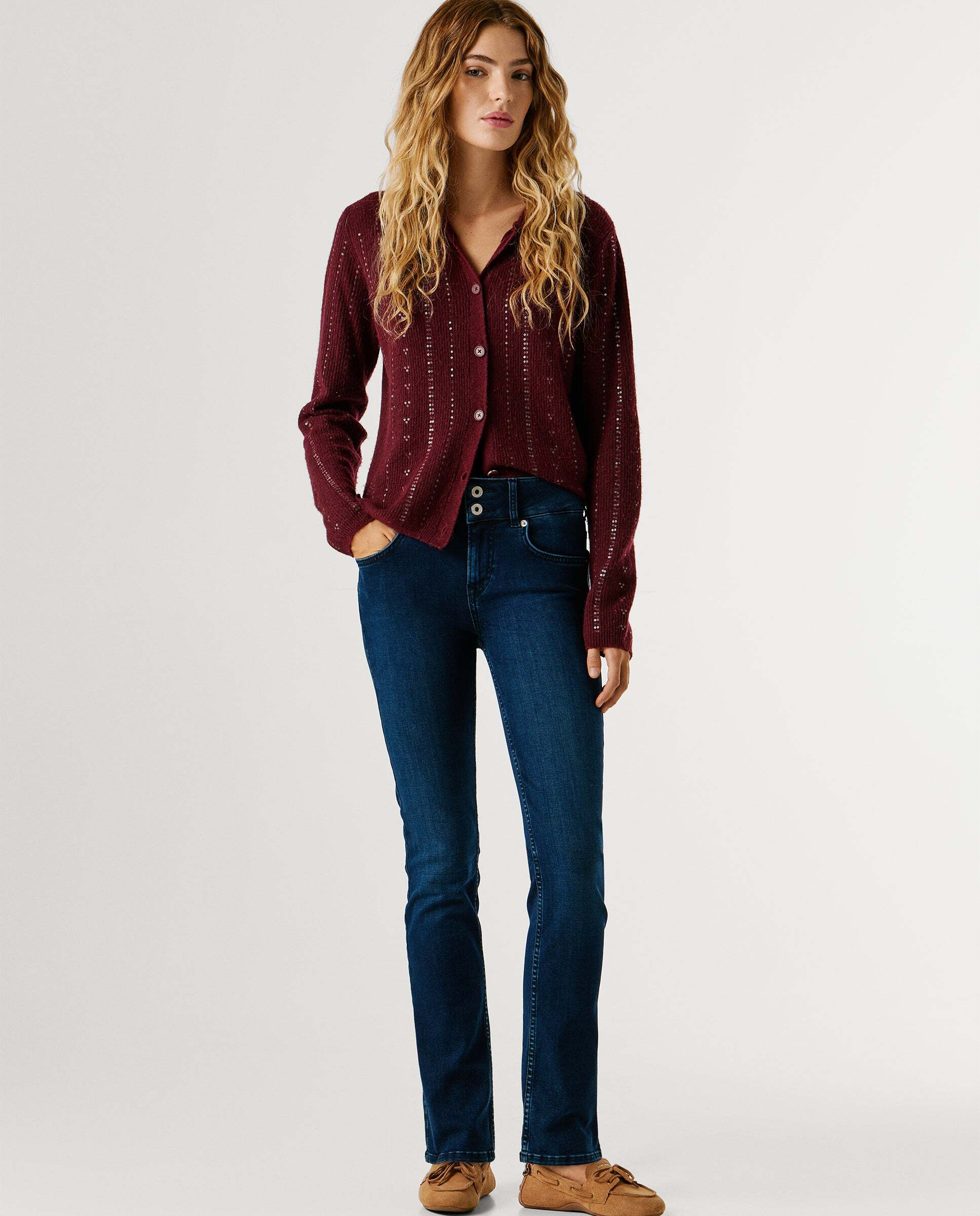 Pepe Jeans - Gen- jeans fit slim y tiro medio.