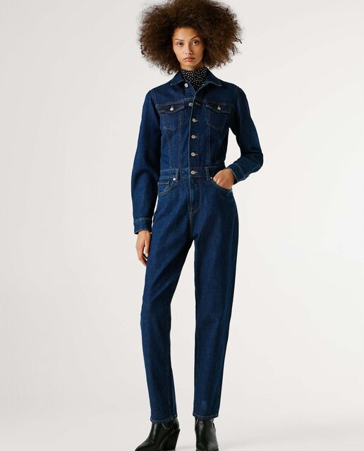 Imagen 0 de Mono vaquero de mujer largo fit regular
