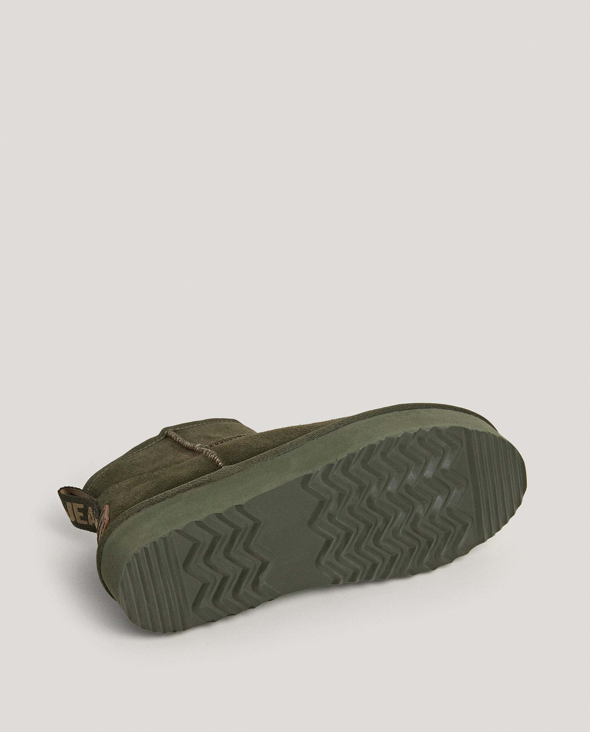 Botines de pelo de mujer de ante - Pepe Jeans - Verde Verde-6