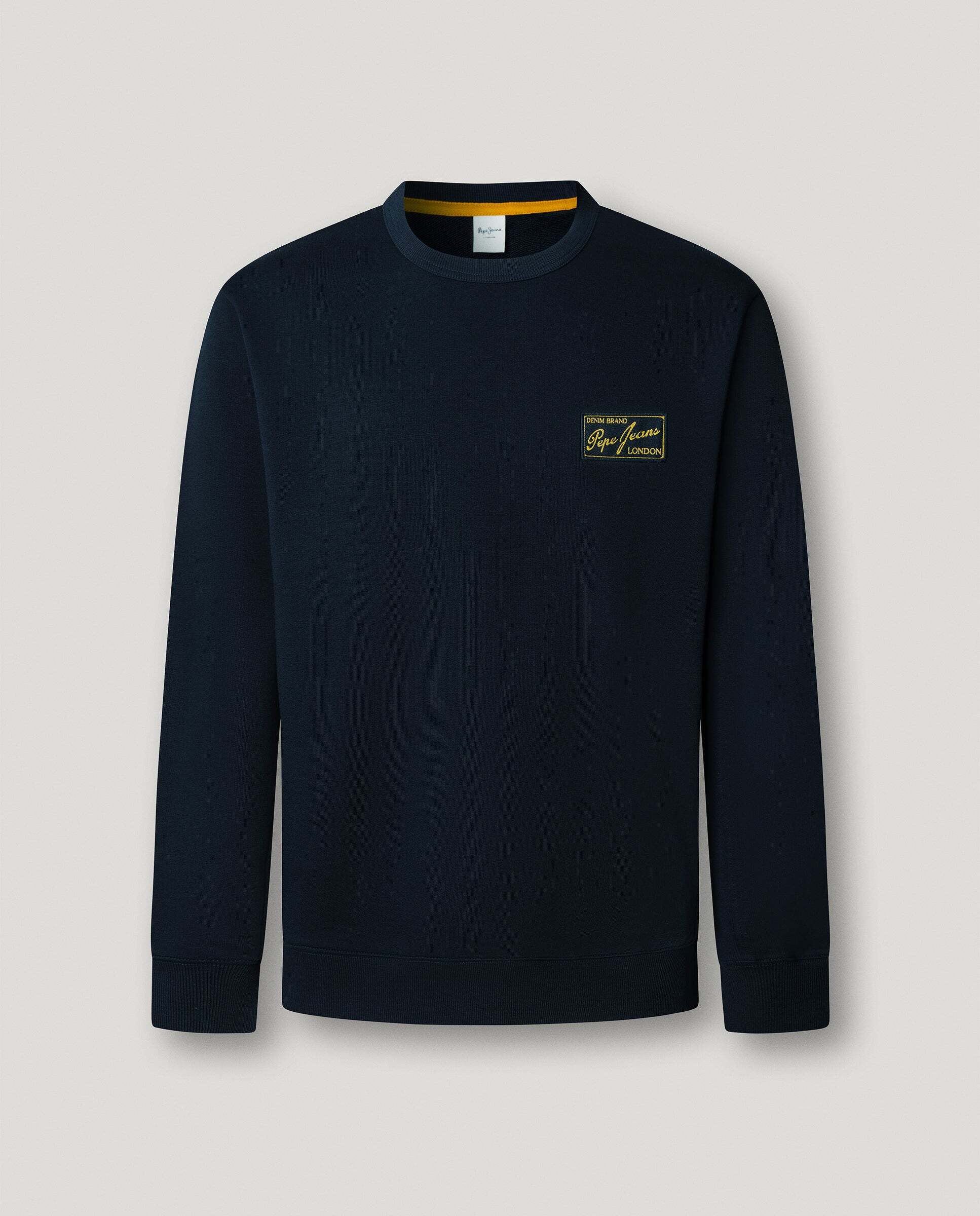 Sudadera de hombre con cuello redondo con logo - Pepe Jeans - Azul Azul-7
