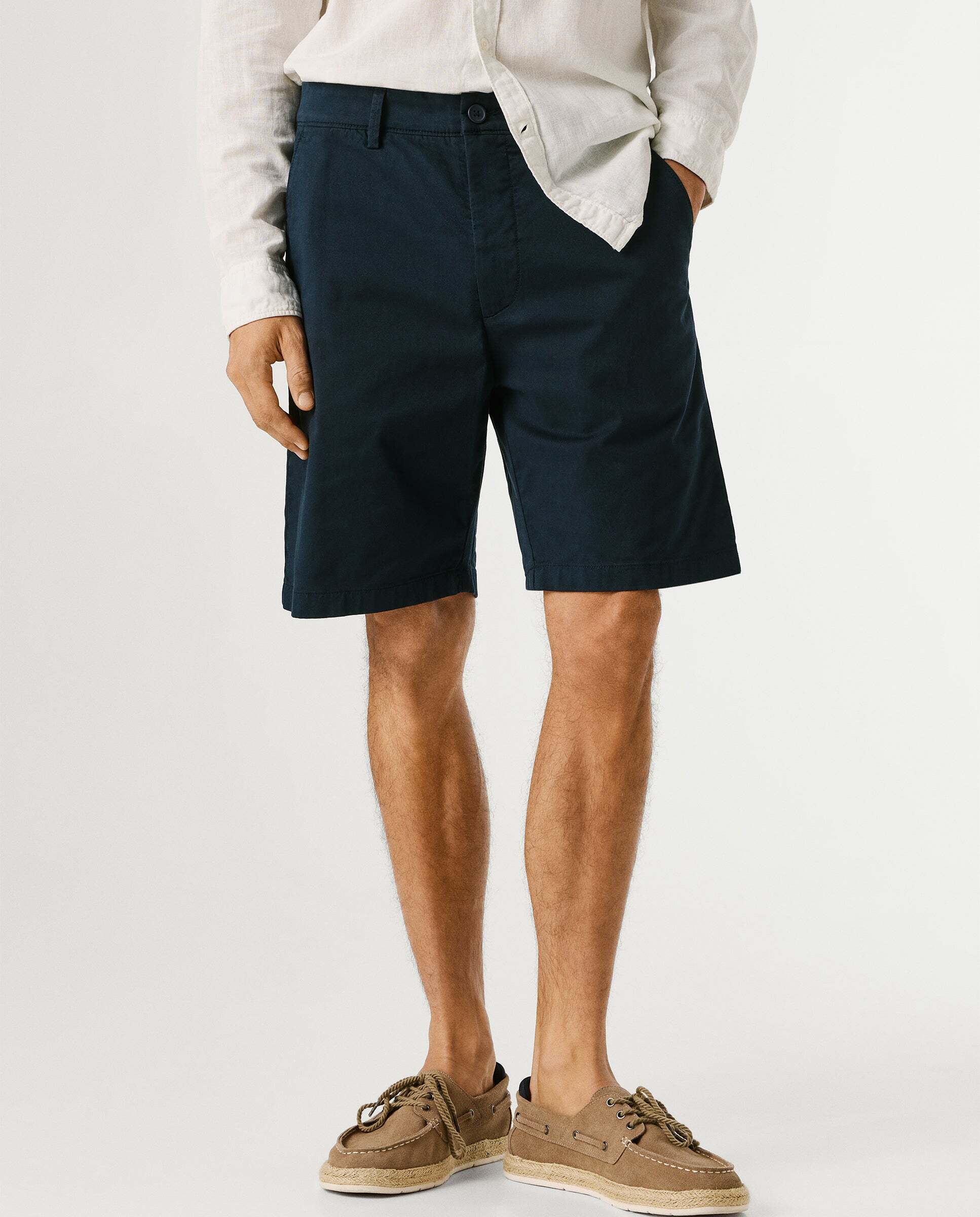 Bermuda chino de hombre fit regular - Pepe Jeans - Azul Azul-2