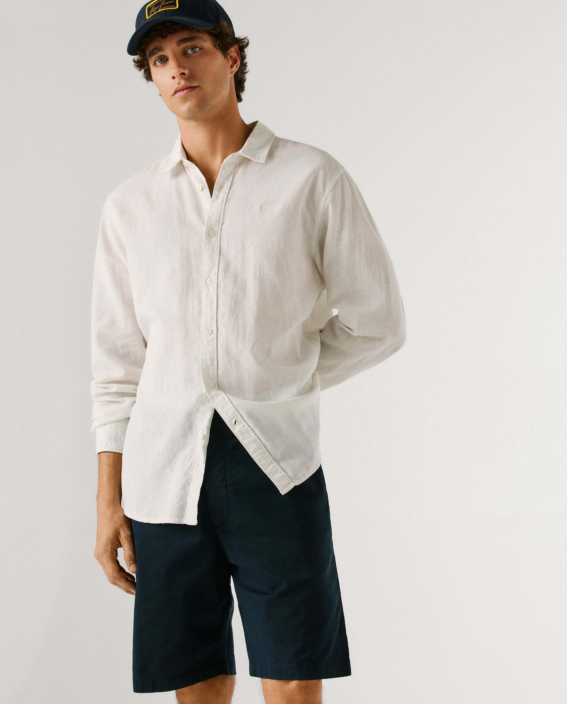 Bermuda chino de hombre fit regular - Pepe Jeans - Azul Azul-7