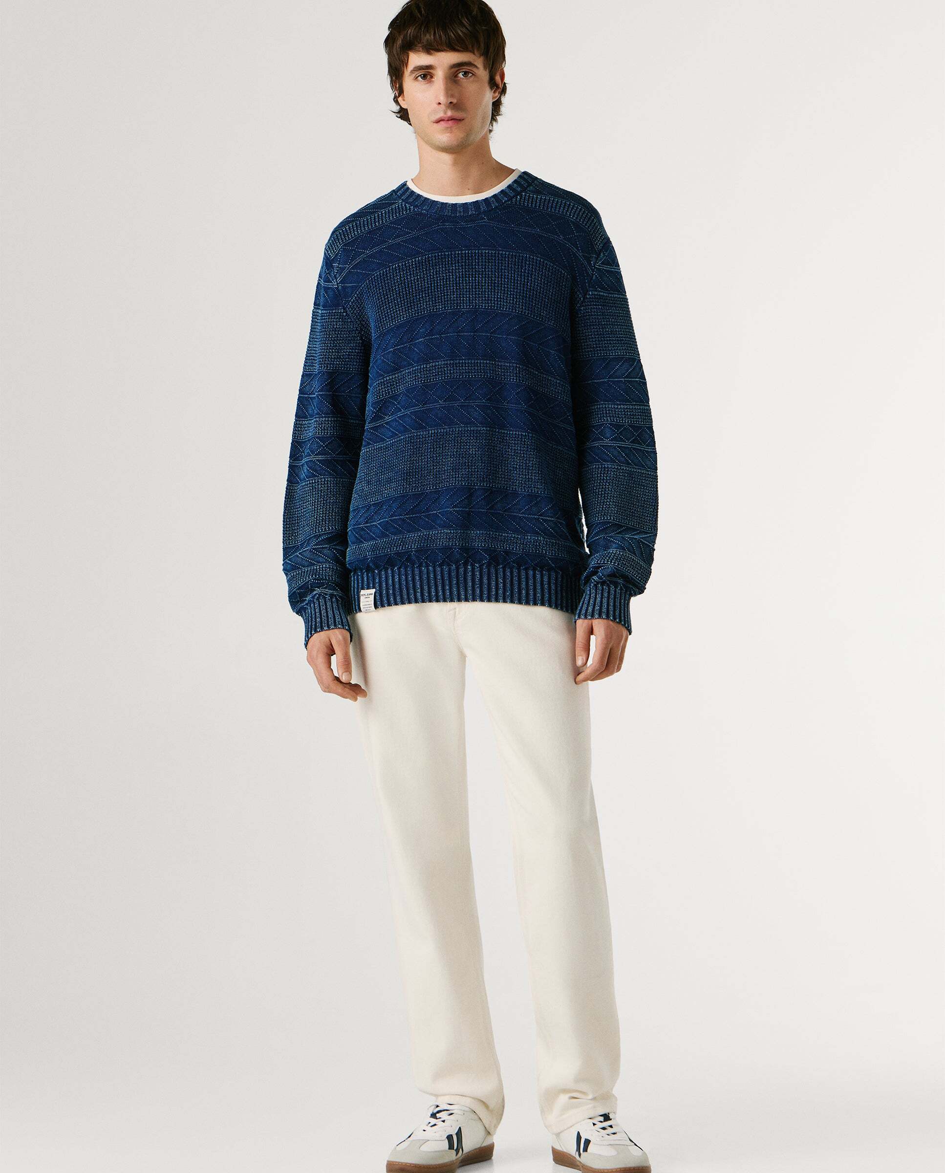 Jersey punto de hombre cuello redondo - Pepe Jeans - Azul Azul-2