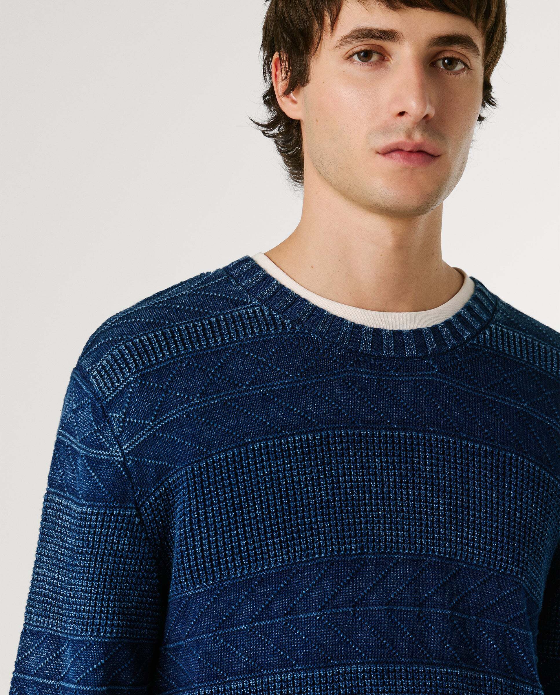 Jersey punto de hombre cuello redondo - Pepe Jeans - Azul Azul-4