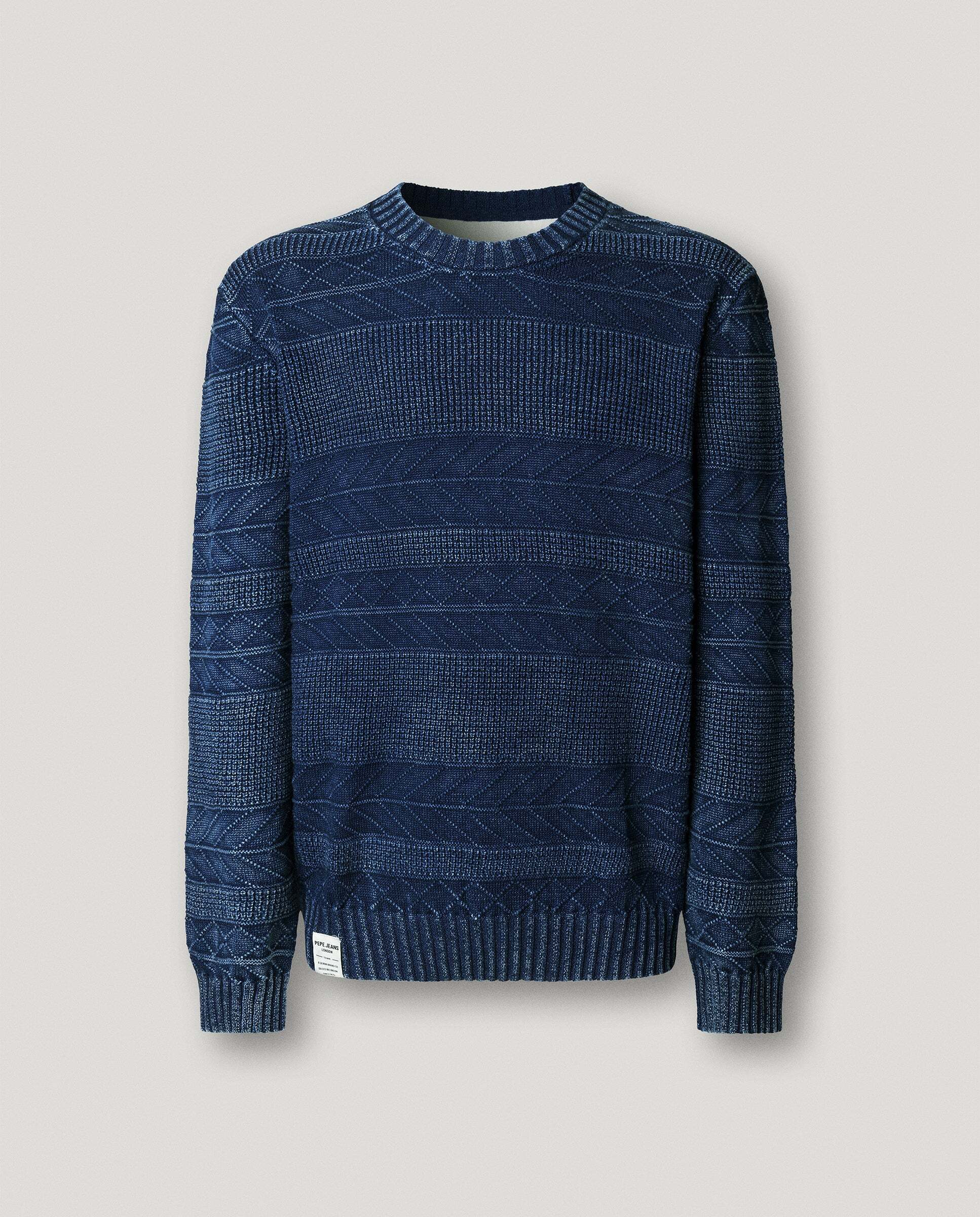 Jersey punto de hombre cuello redondo - Pepe Jeans - Azul Azul-9