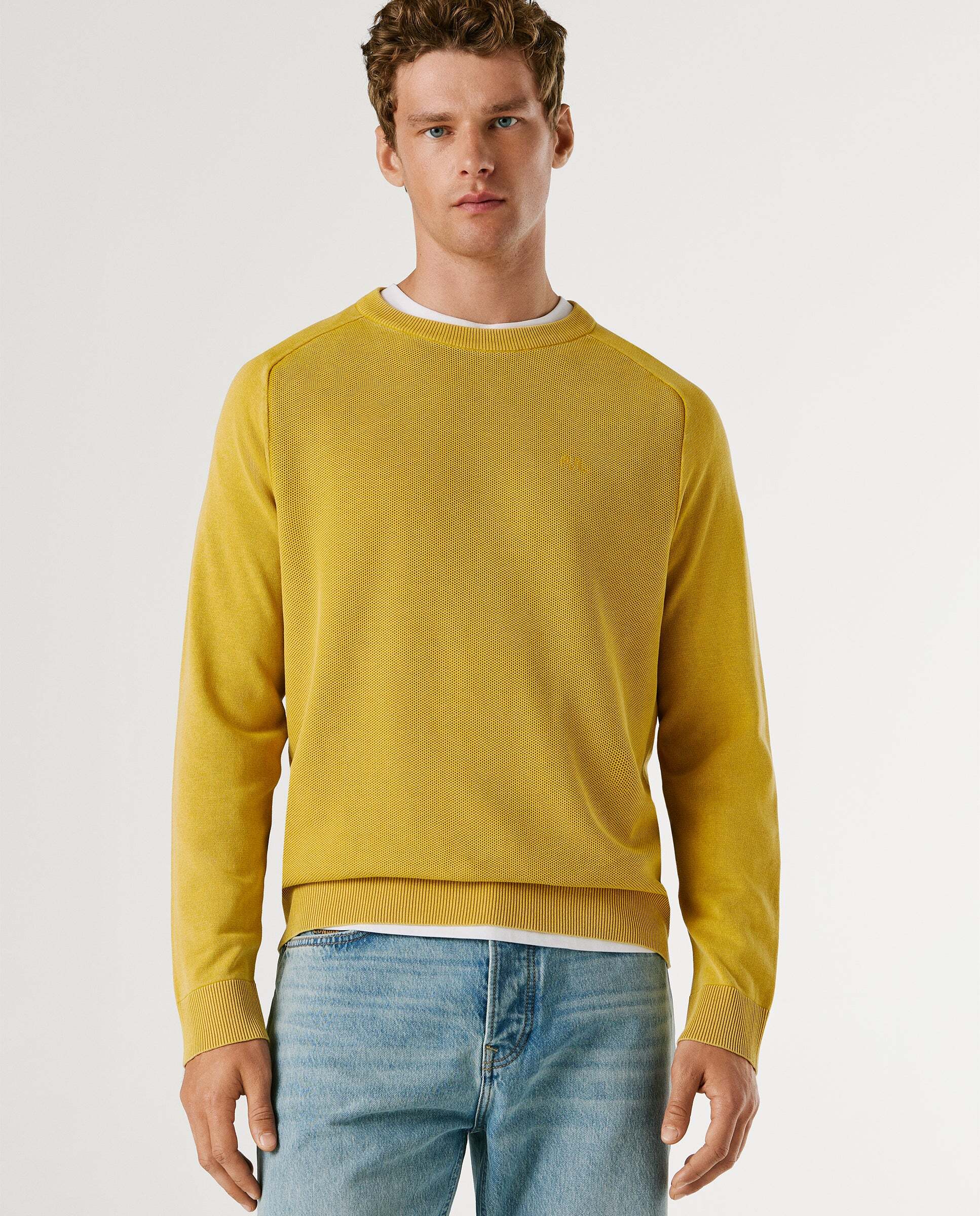 Pepe Jeans - Jersey de hombre piqué cuello redondo.