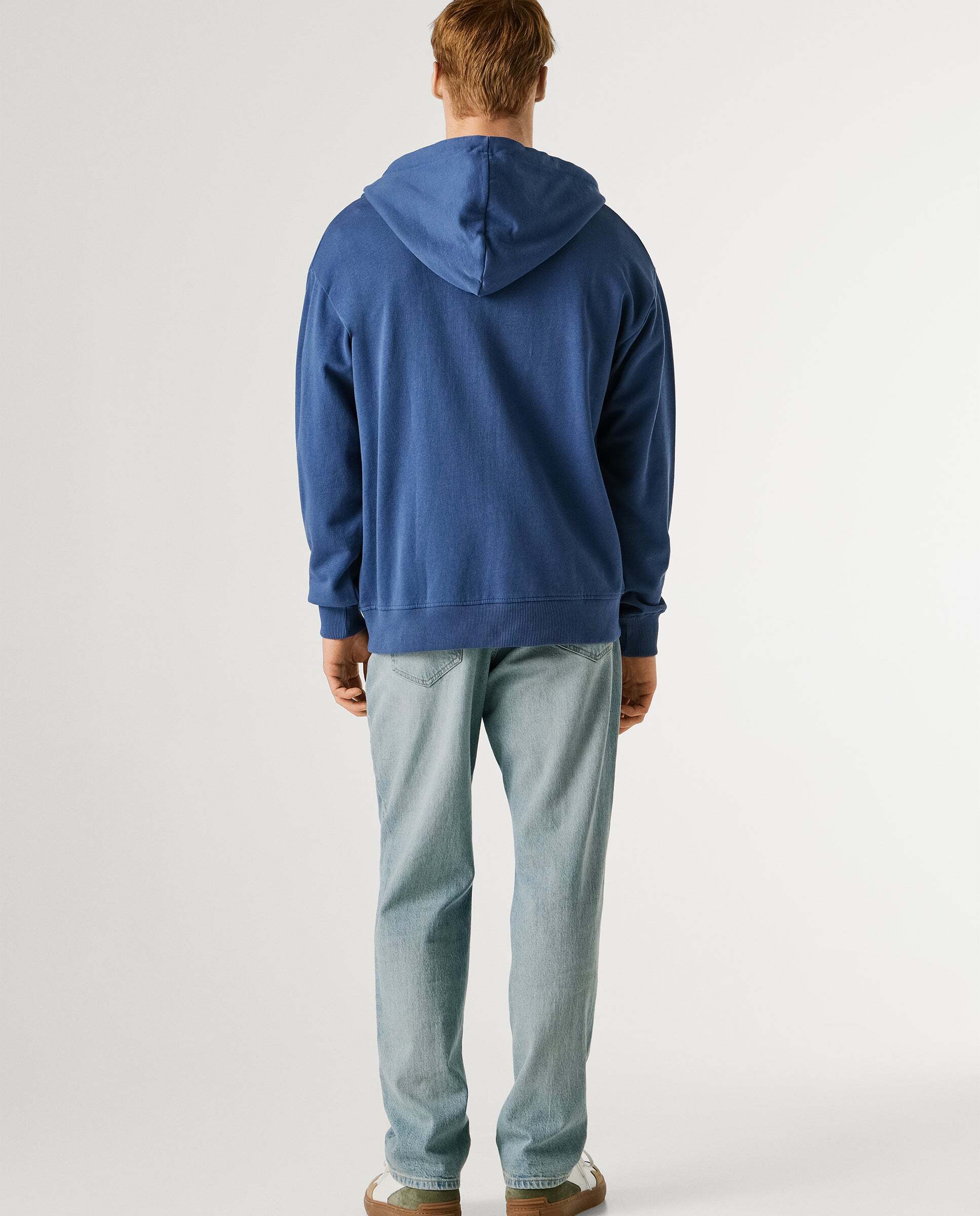 Sudadera de hombre con capucha y cremallera - Pepe Jeans - Azul Azul-3