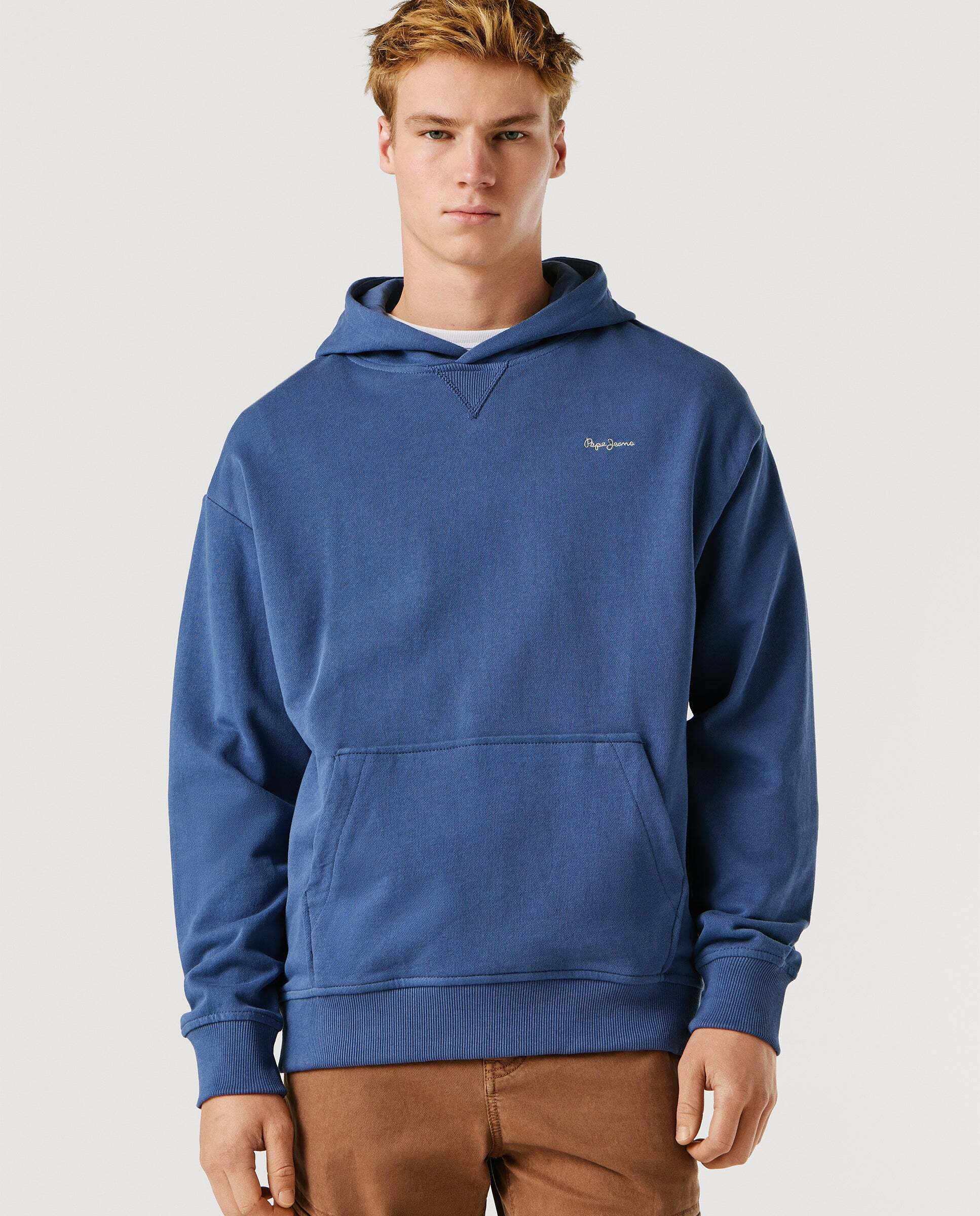 Imagen 0 de Sudadera capucha con logo Azul
