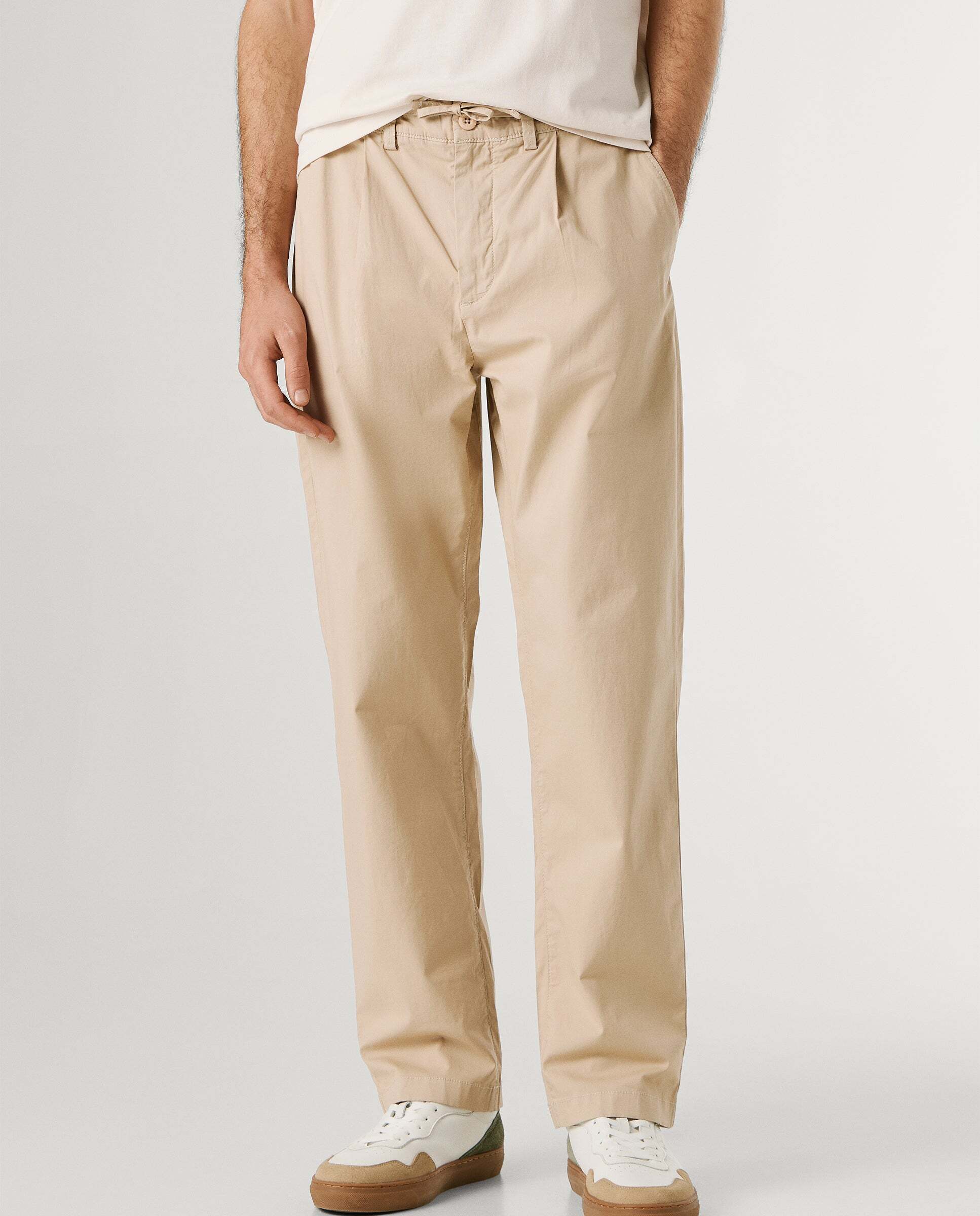 Pantalón chino de hombre fit relaxed - Pepe Jeans - Natural Natural-2