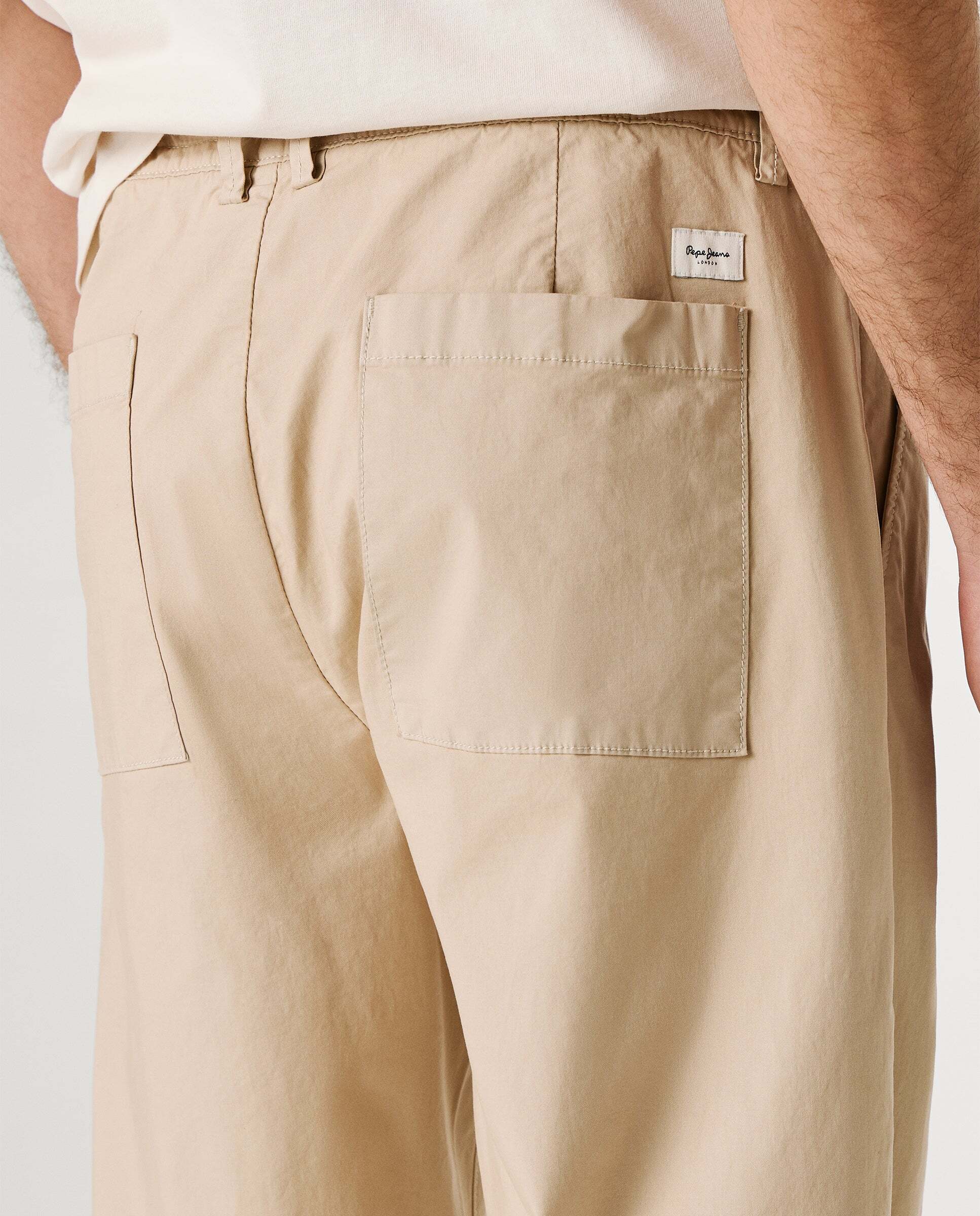 Pantalón chino de hombre fit relaxed - Pepe Jeans - Natural Natural-5
