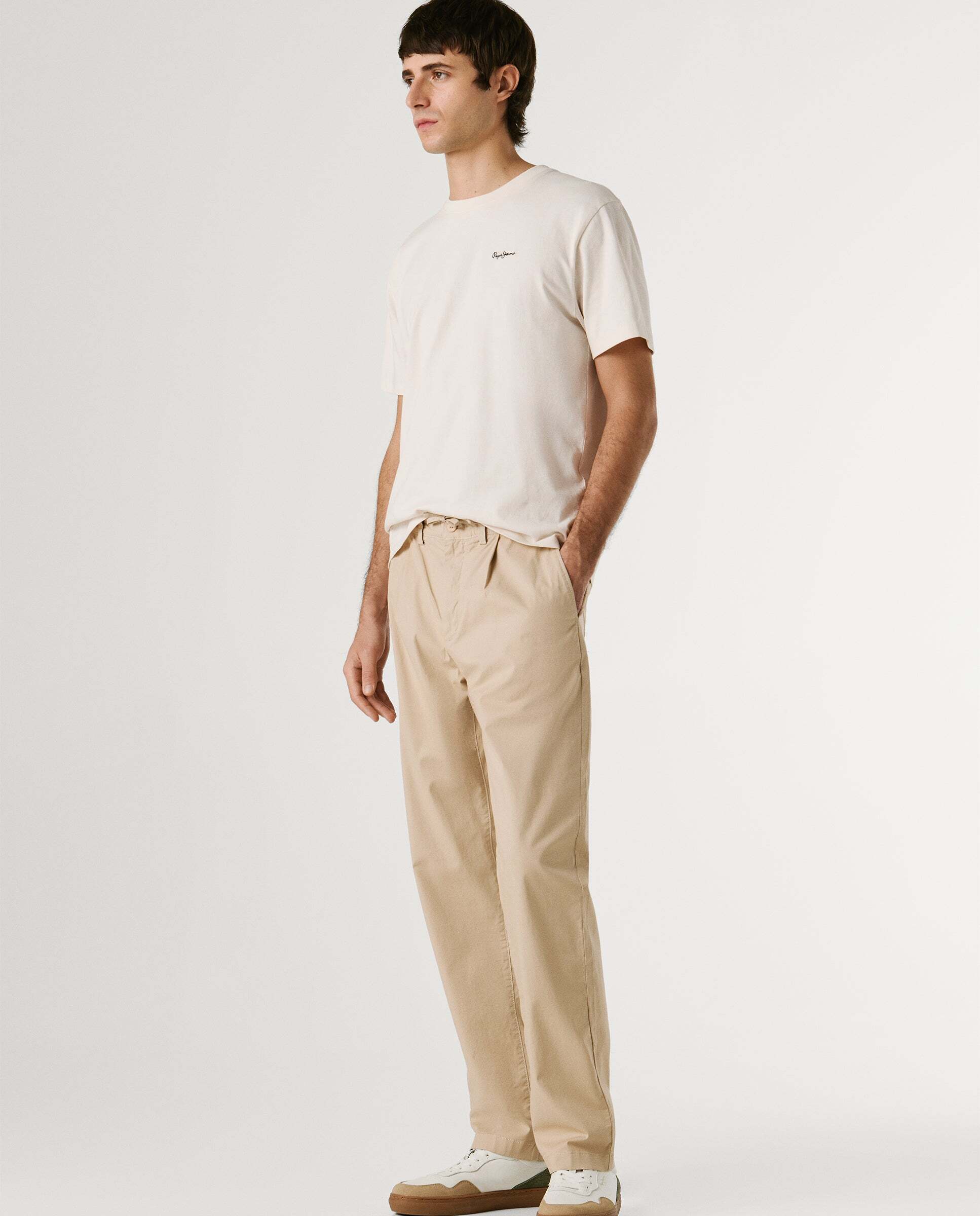 Pantalón chino de hombre fit relaxed - Pepe Jeans - Natural Natural-6