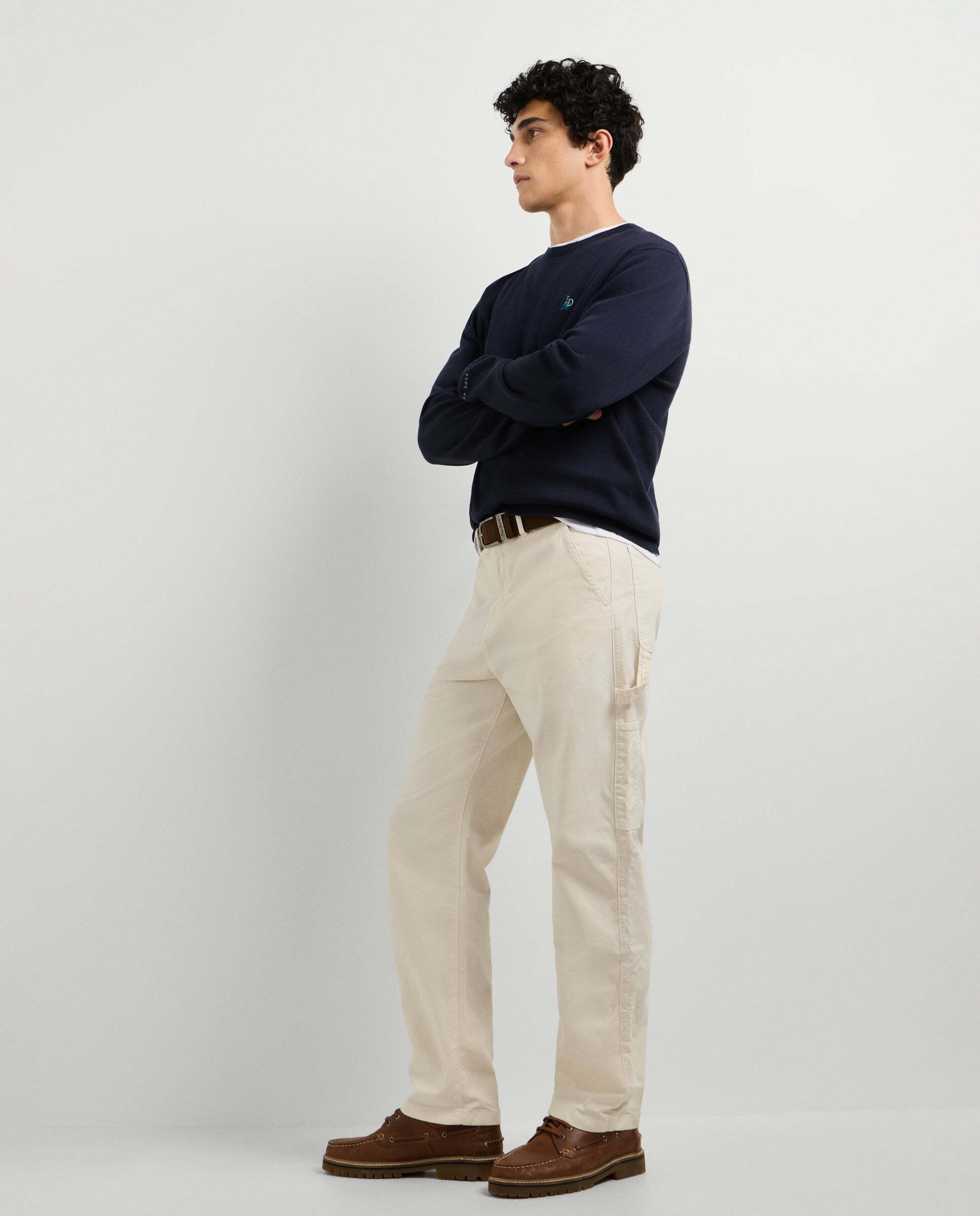 Imagen 0 de Pantalón de hombre carpenter 5 bolsillos fit relaxed Blanco