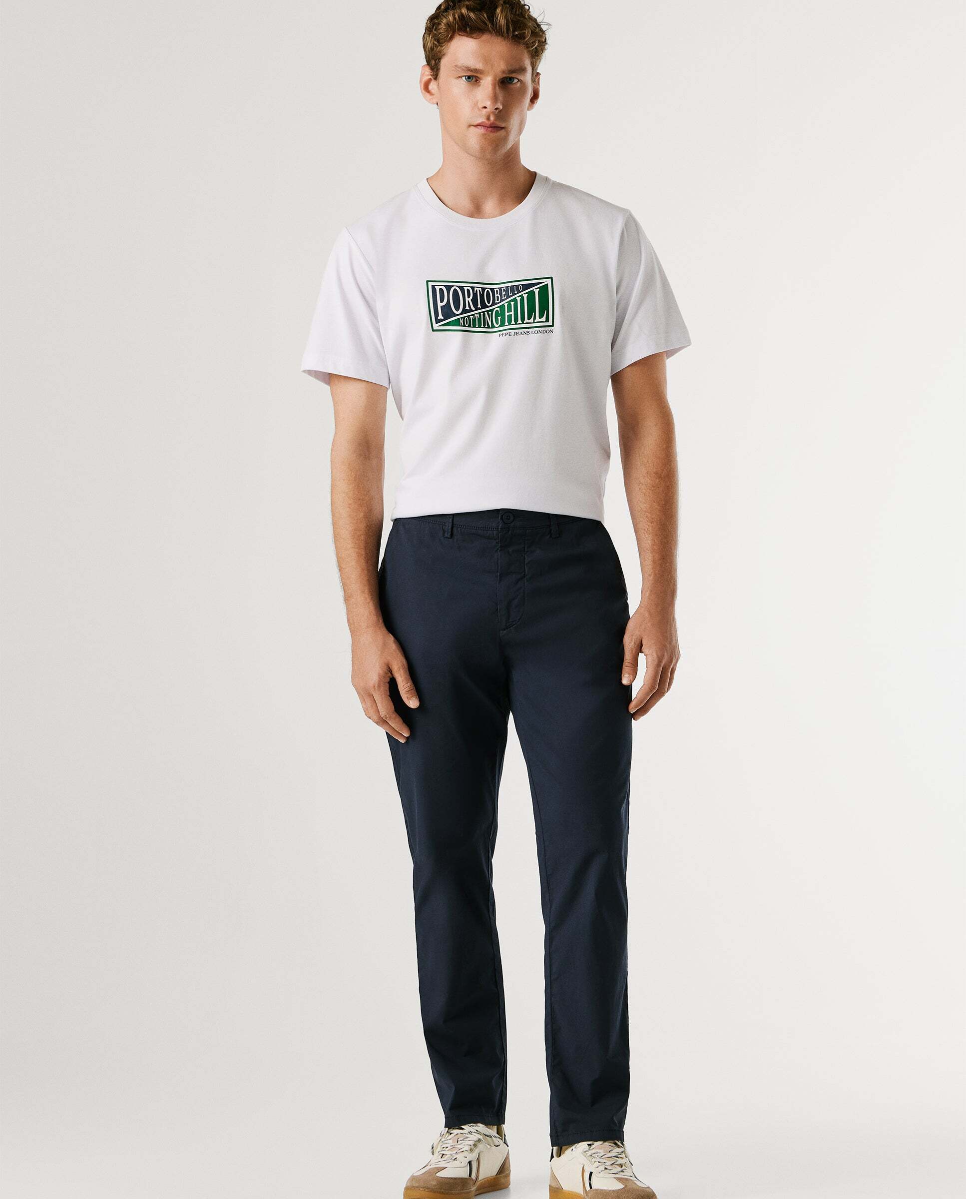 Pantalón chino de hombre fit slim - Pepe Jeans - Azul marino Azul marino-1