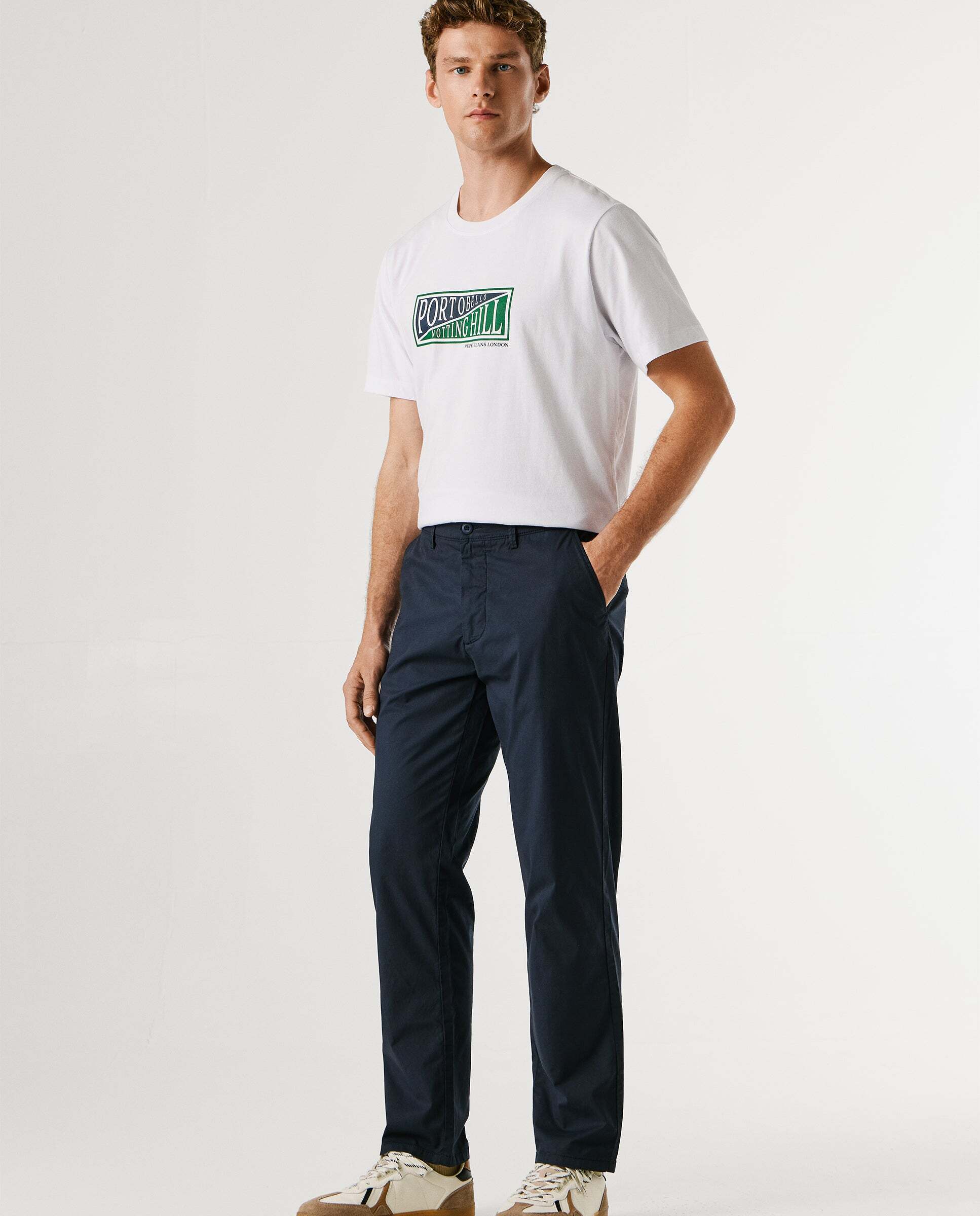 Pantalón chino de hombre fit slim - Pepe Jeans - Azul marino Azul marino-6