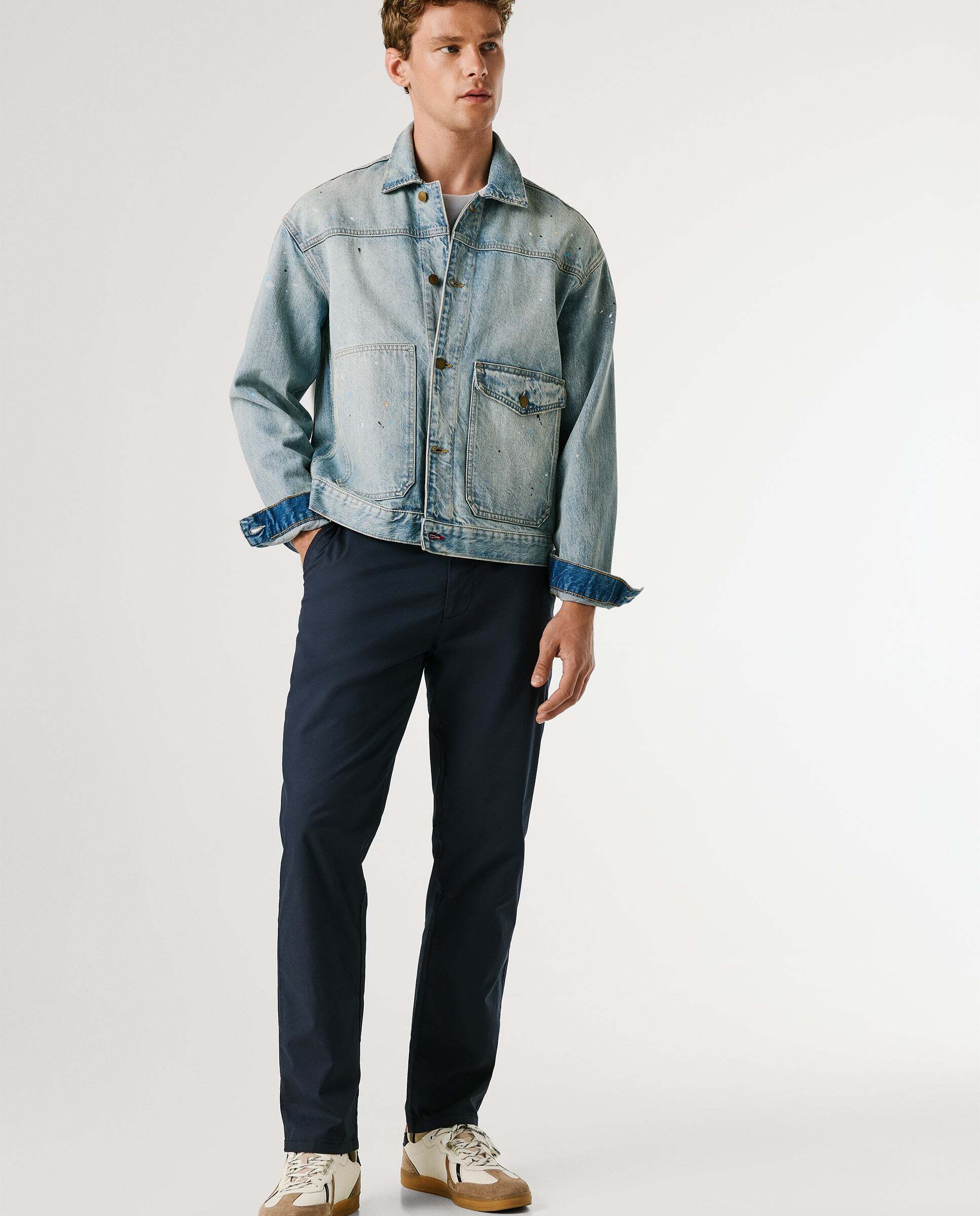 Pantalón chino de hombre fit slim - Pepe Jeans - Azul marino Azul marino-7