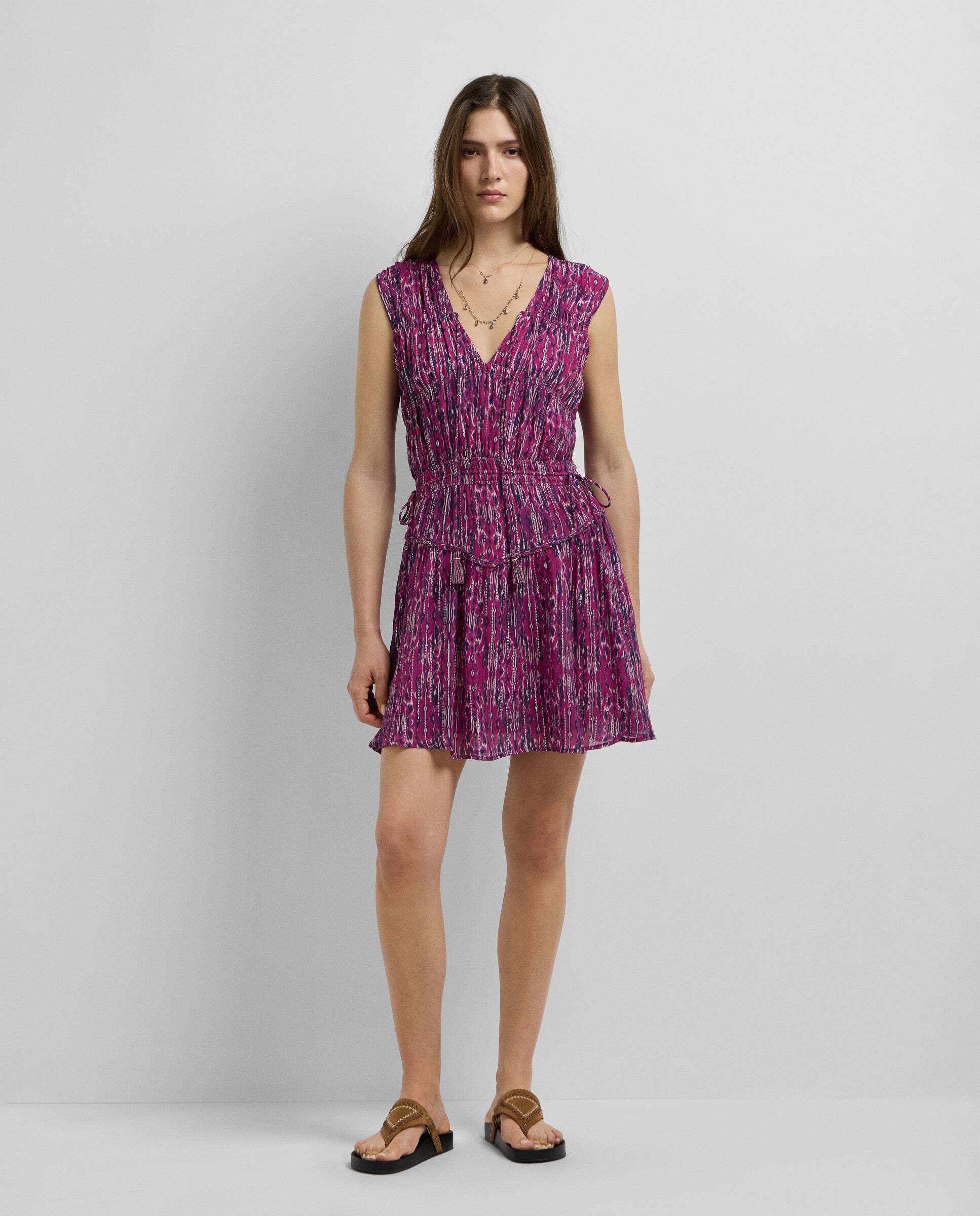 Pepe Jeans - W11 - vestido corto de mujer con estampado abstracto.