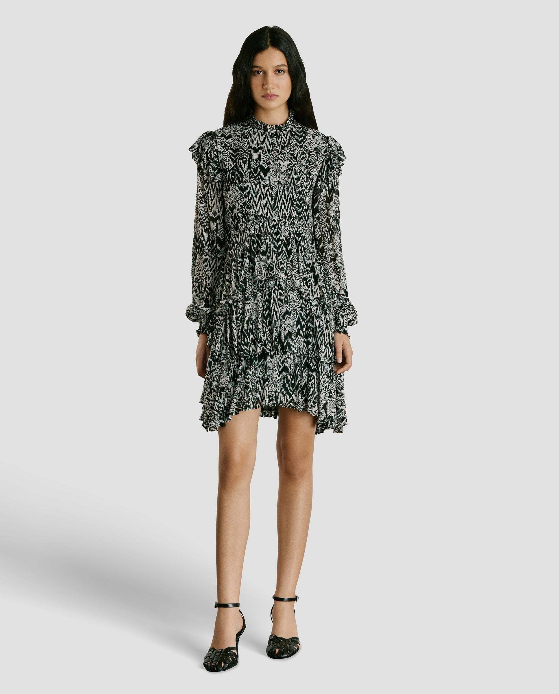 Pepe Jeans - W11 - vestido corto de mujer estampado fantasia.