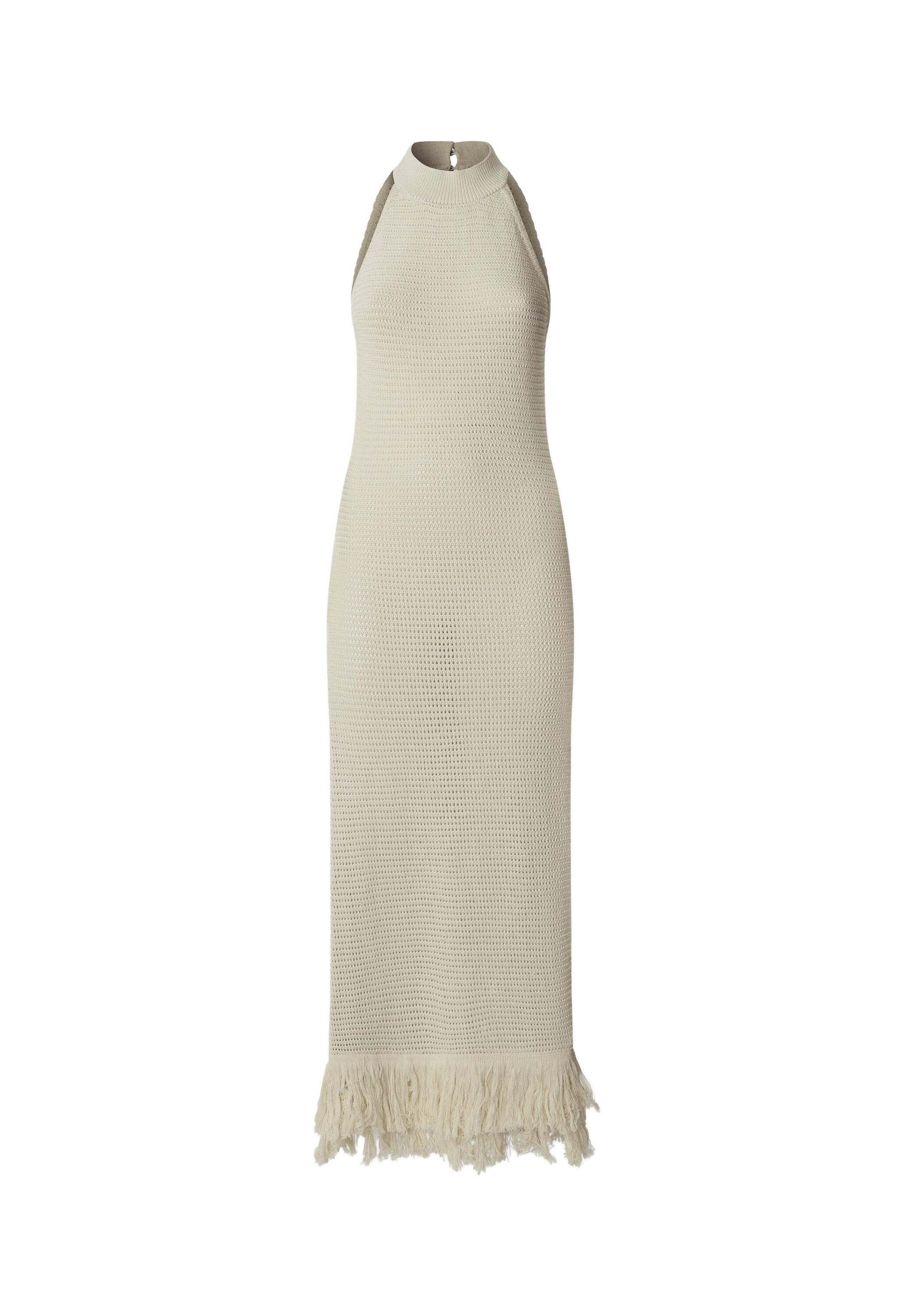 W11 - Pepe Jeans - vestido largo de mujer crochet - Blanco Blanco-9