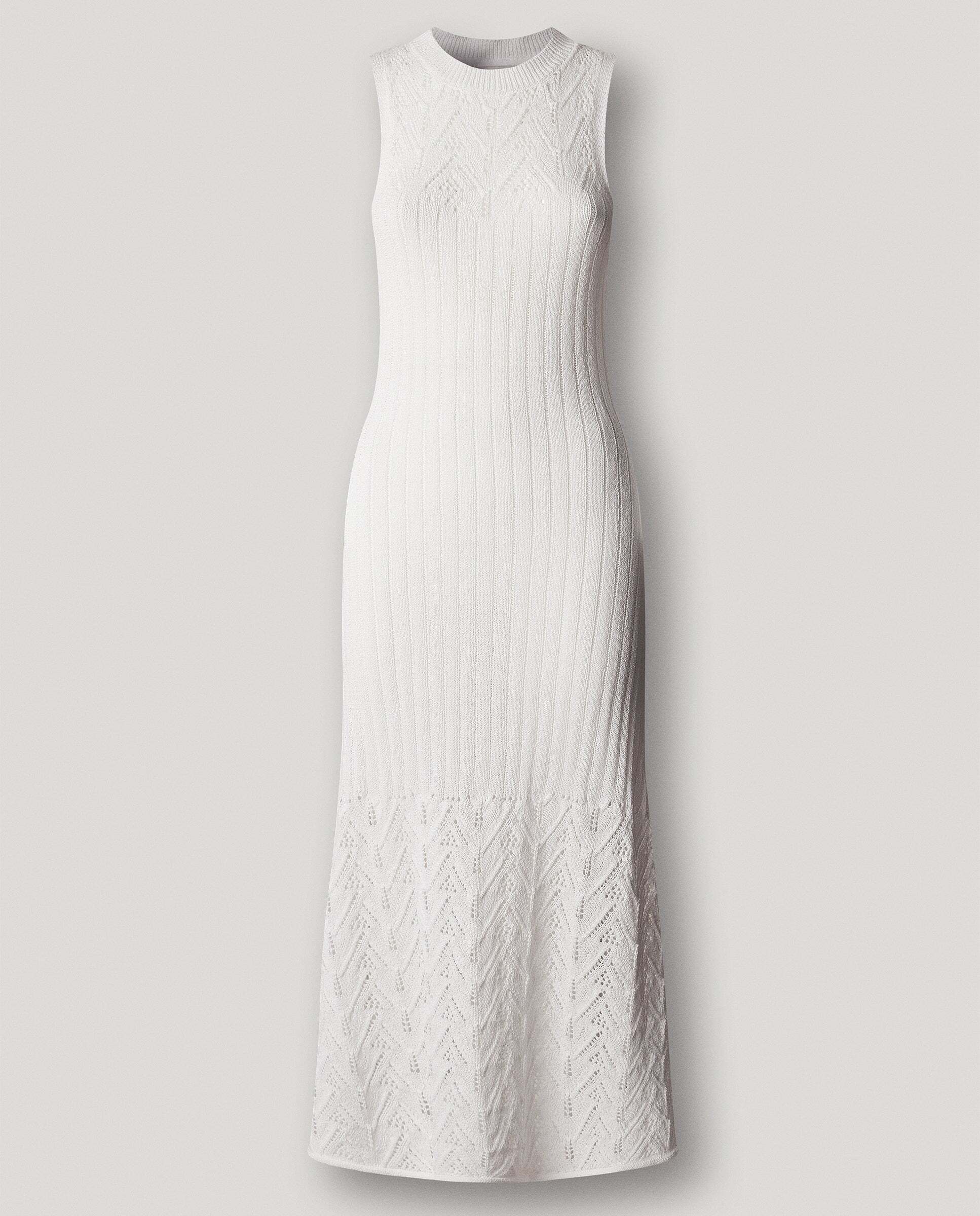 Vestido largo de mujer detalles calados - Pepe Jeans - Blanco Blanco-10