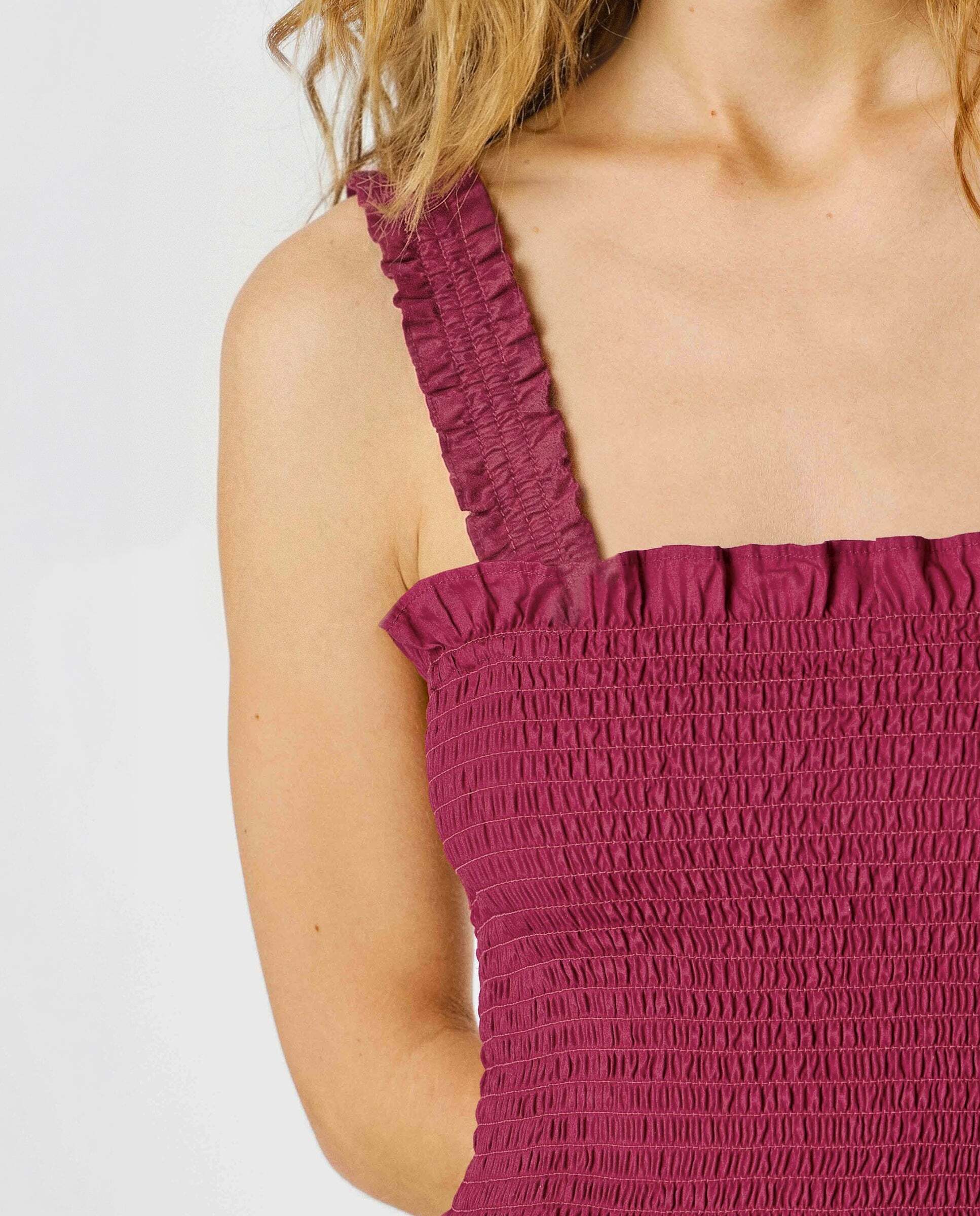 Imagen 5 de Vestido largo de mujer popelín - Pepe Jeans - Rosa Rosa