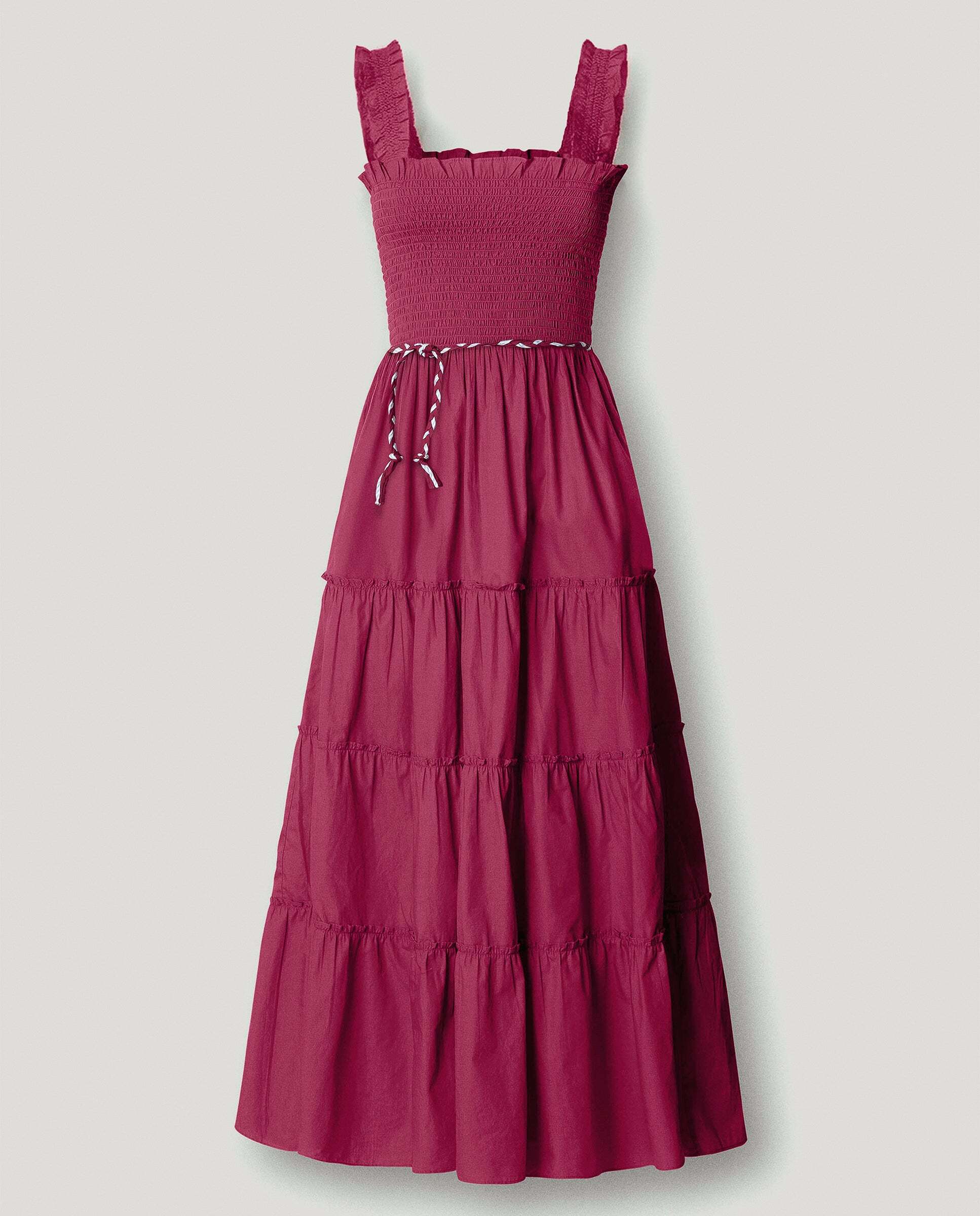 Imagen 9 de Vestido largo de mujer popelín - Pepe Jeans - Rosa Rosa
