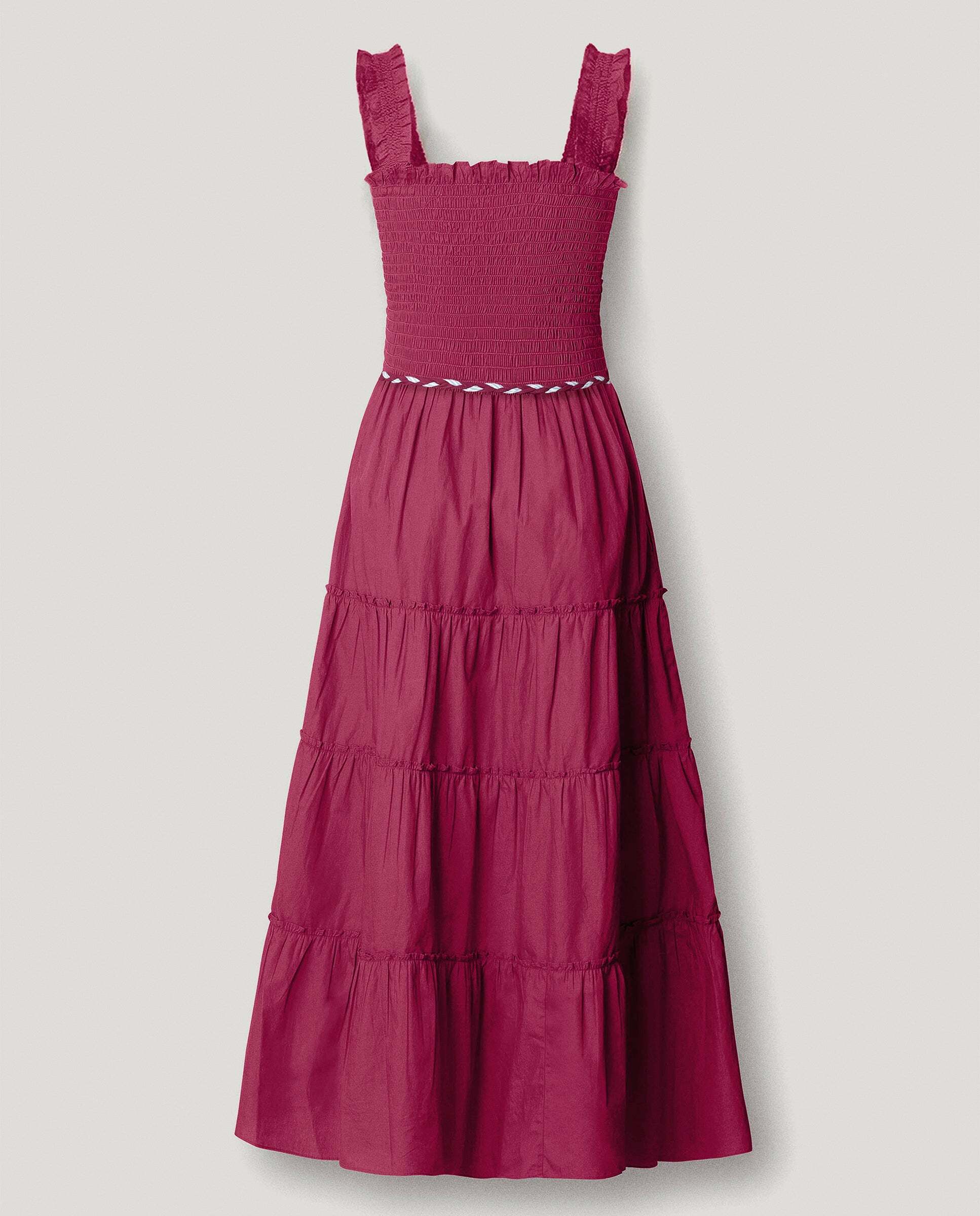 Imagen 8 de Vestido largo de mujer popelín - Pepe Jeans - Rosa Rosa