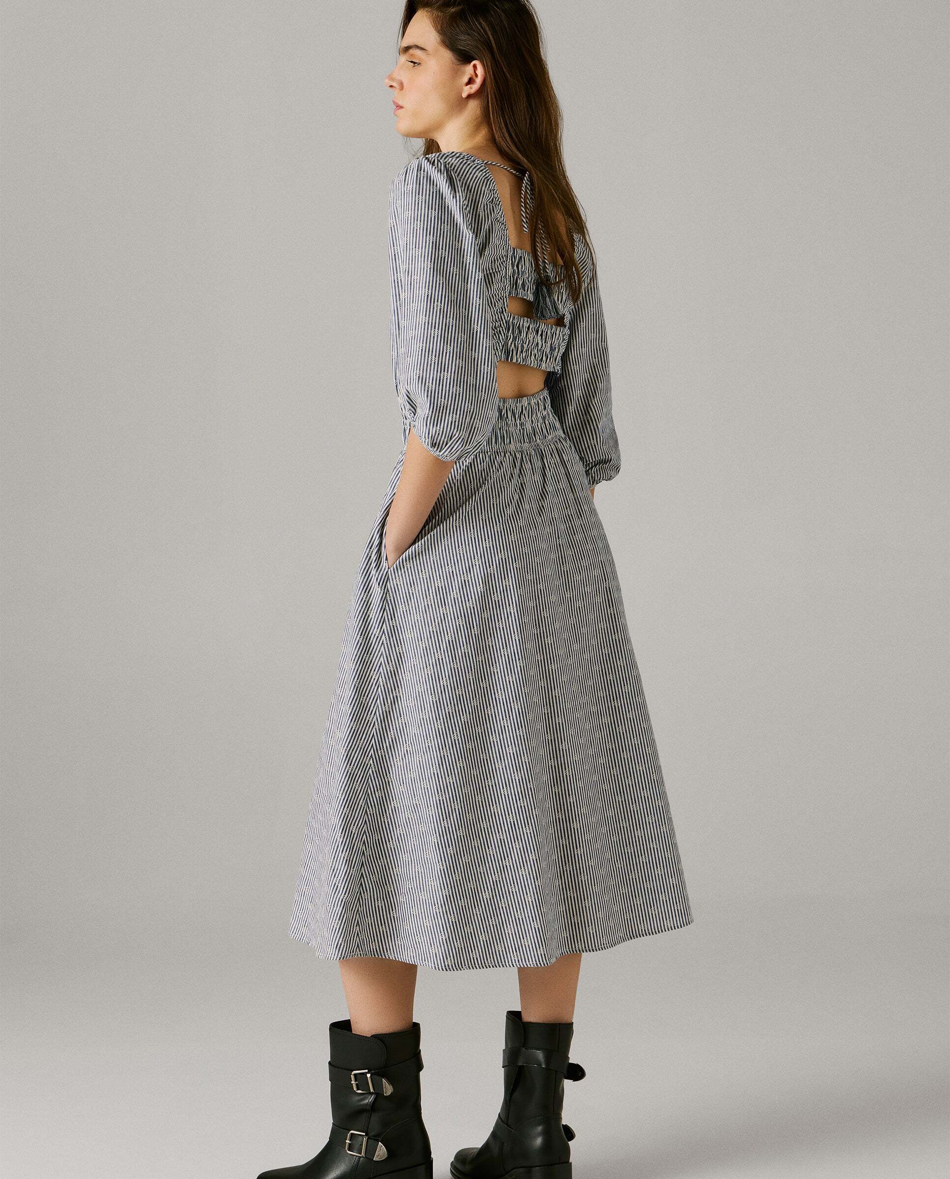 Vestido largo de mujer de rayas - Pepe Jeans - Azul Azul-8