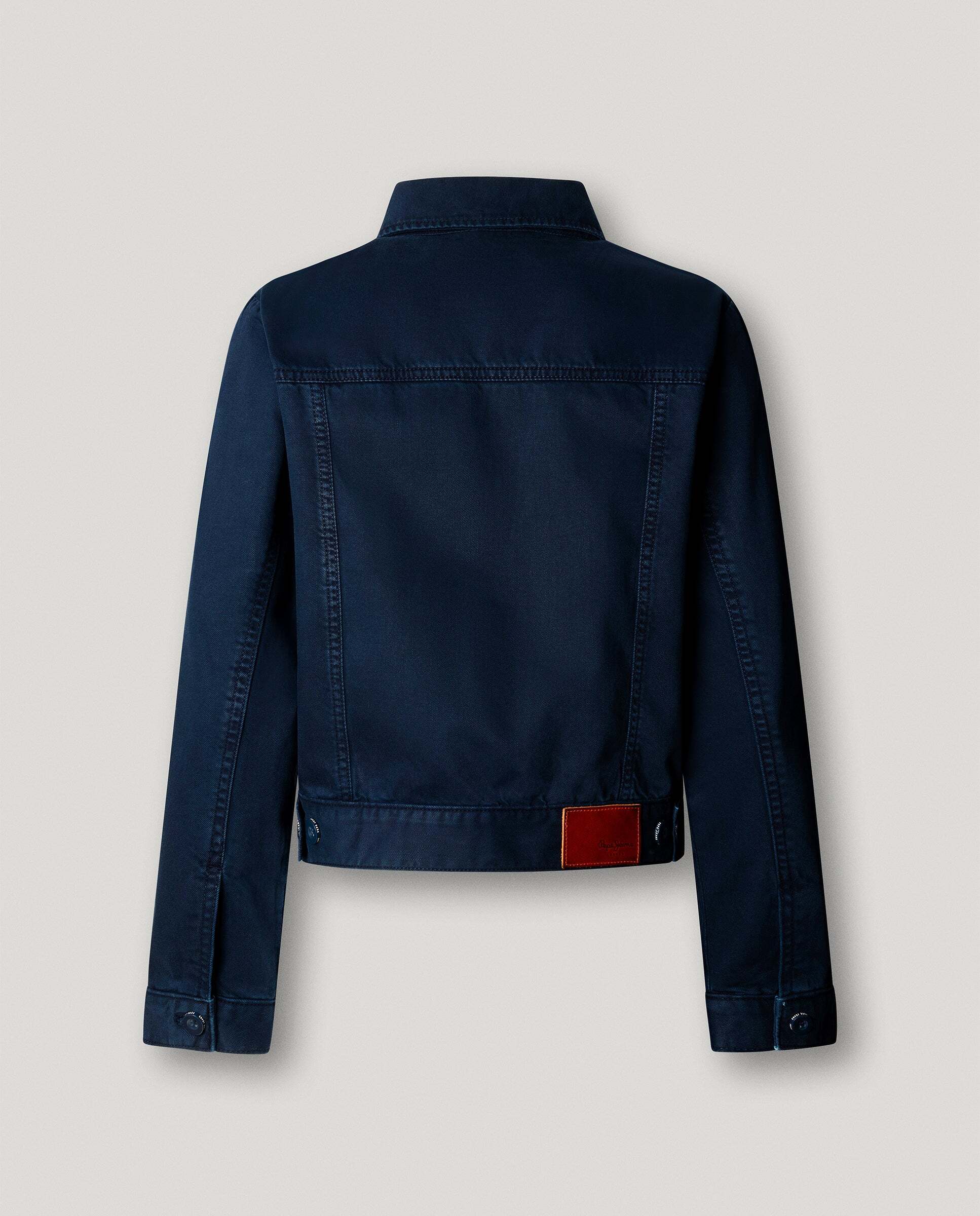 Cazadora de mujer sarga con cuello camisero - Pepe Jeans - Azul Azul-8