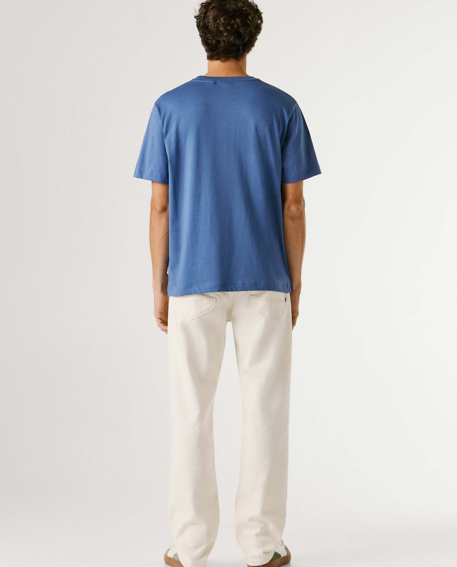 Camiseta de hombre logo estampado fit regular - Pepe Jeans - Azul Azul-3