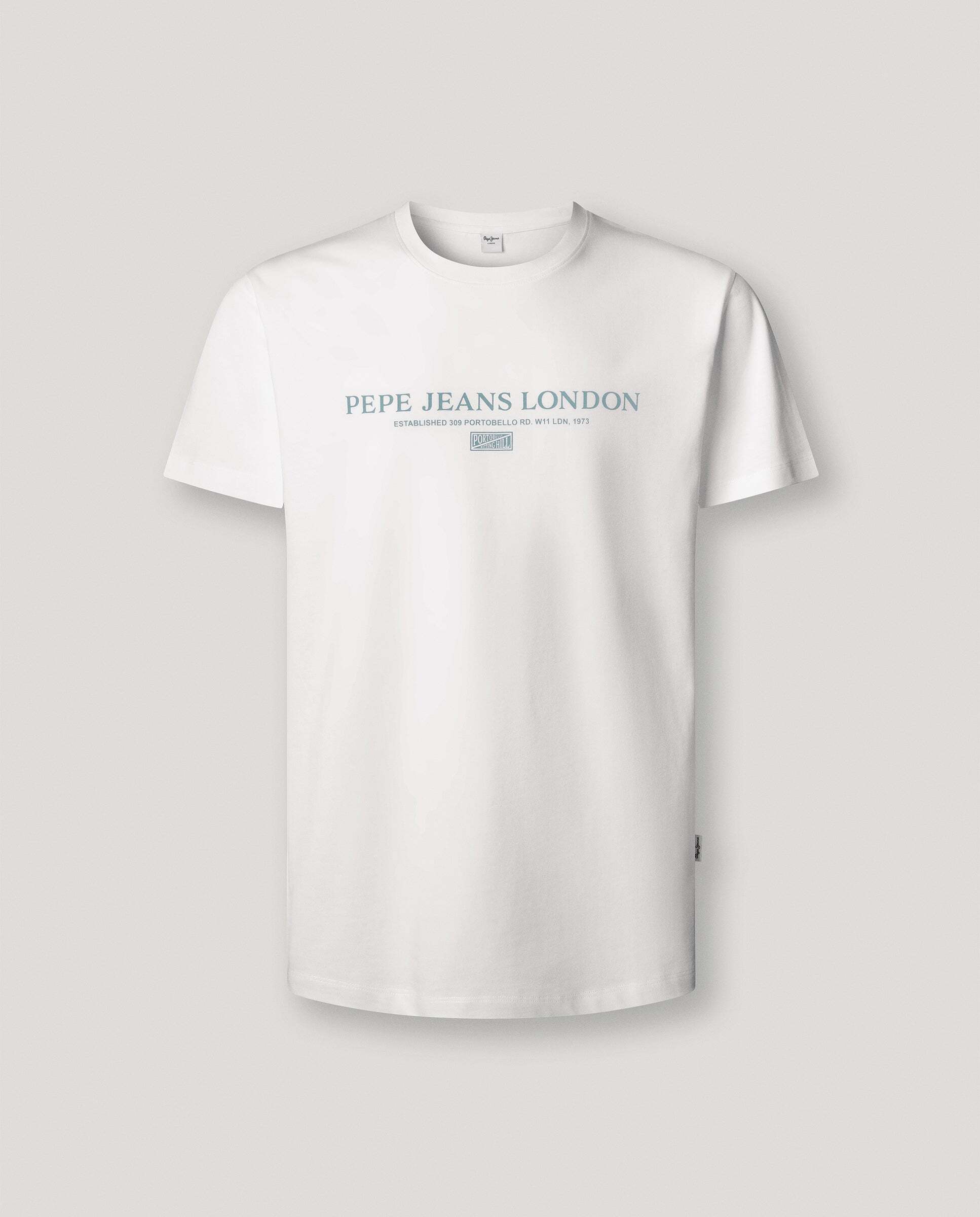 Camiseta de hombre logo estampado fit regular - Pepe Jeans - Blanco Blanco-9