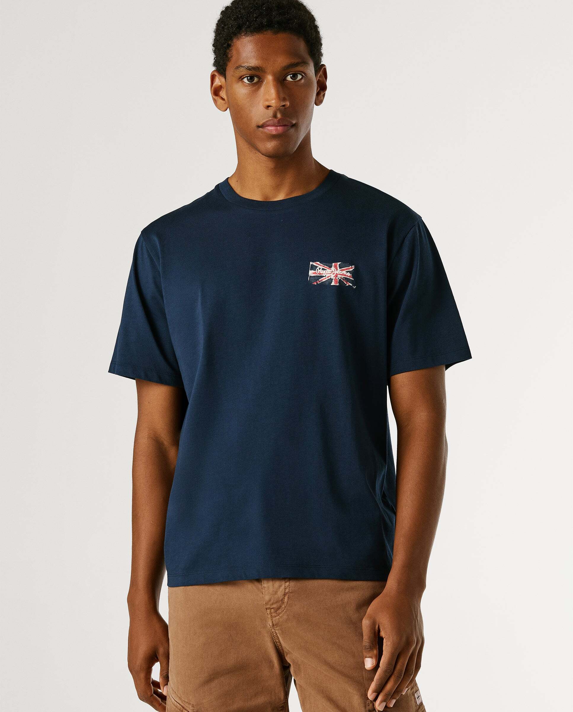 Camiseta de hombre logo estampado fit regular - Pepe Jeans - Azul Azul-1