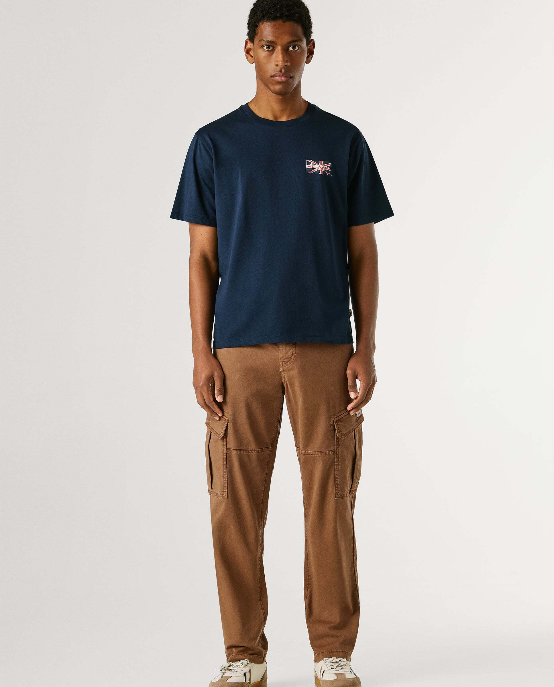 Camiseta de hombre logo estampado fit regular - Pepe Jeans - Azul Azul-2