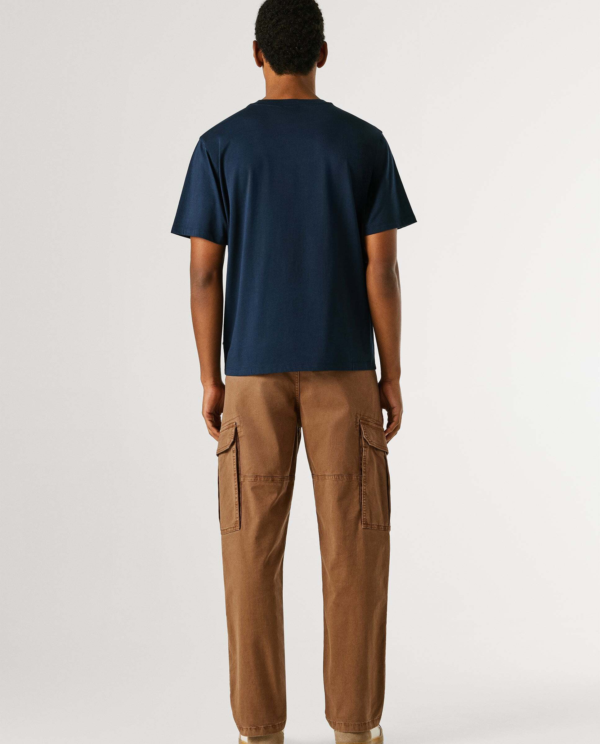 Camiseta de hombre logo estampado fit regular - Pepe Jeans - Azul Azul-3