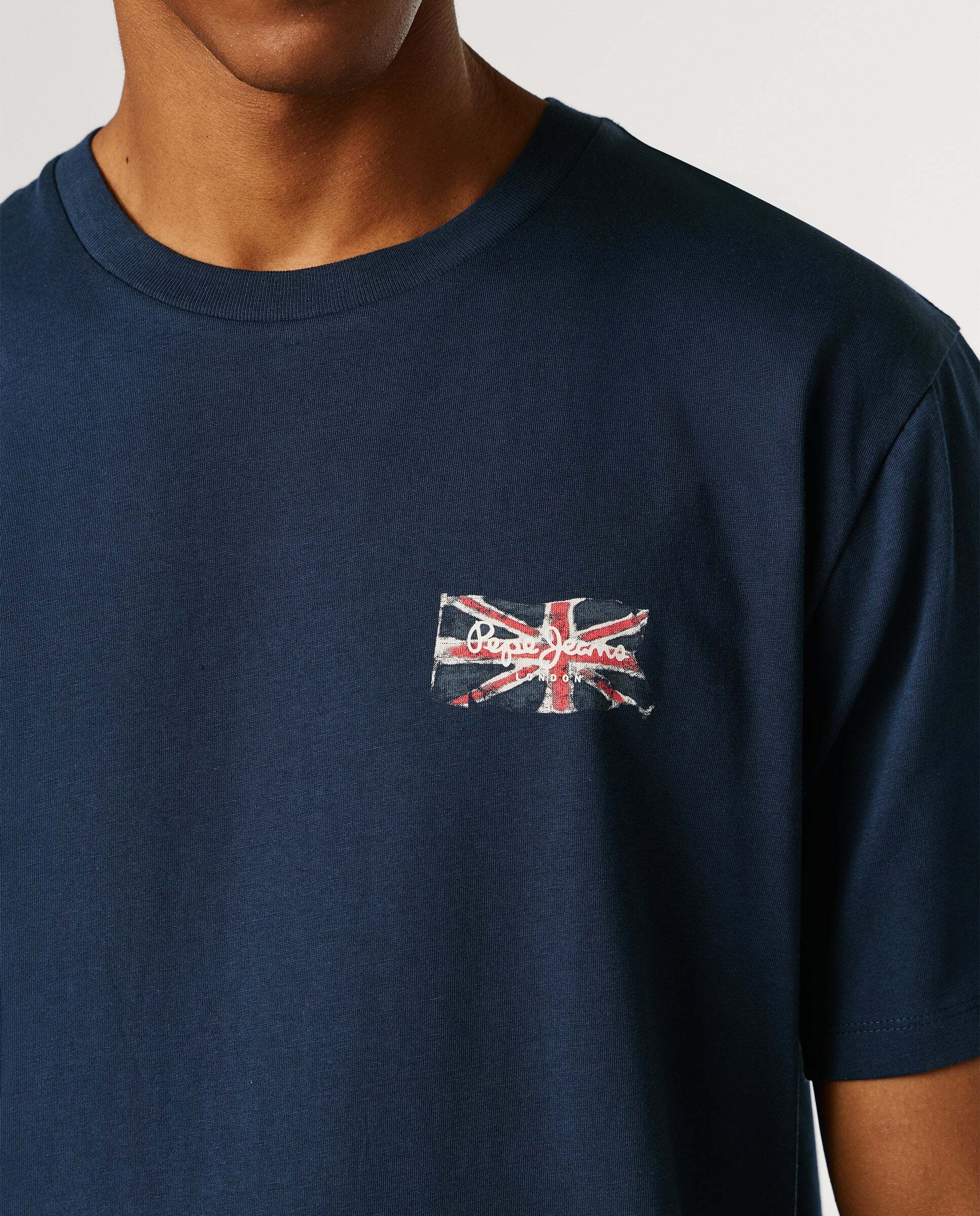 Camiseta de hombre logo estampado fit regular - Pepe Jeans - Azul Azul-5